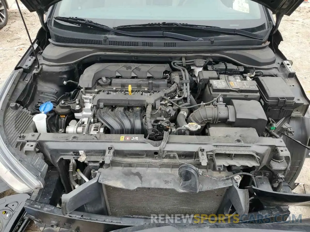 11 fotografías del automóvil dañado 3KPC24A65NE169219 HYUNDAI ACCENT 2022