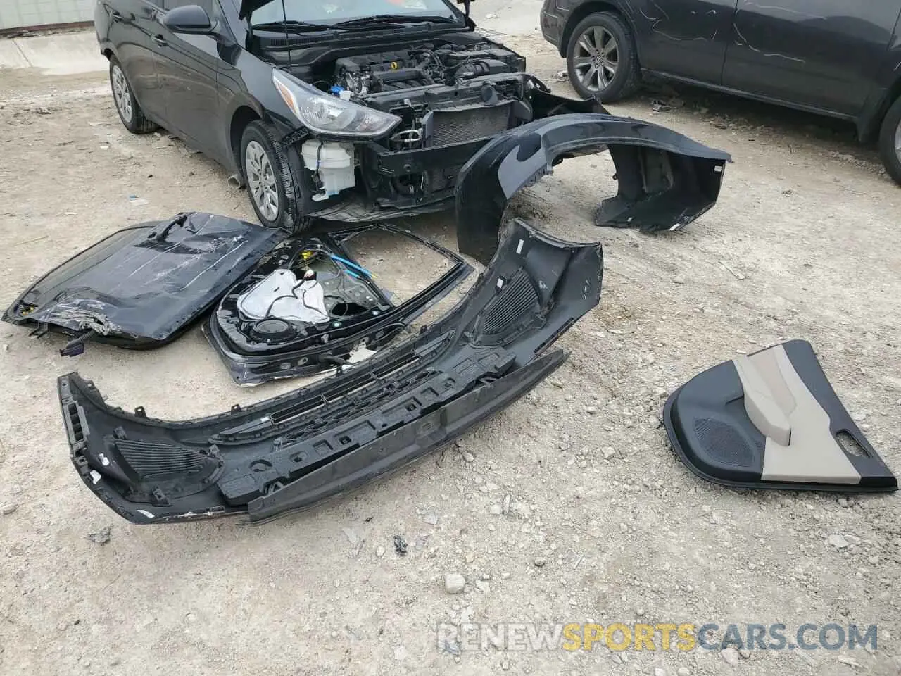 12 fotografías del automóvil dañado 3KPC24A65NE169219 HYUNDAI ACCENT 2022