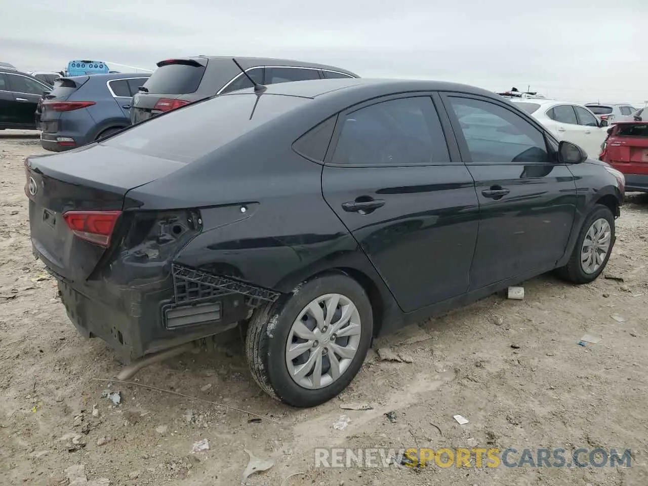 3 fotografías del automóvil dañado 3KPC24A65NE169219 HYUNDAI ACCENT 2022
