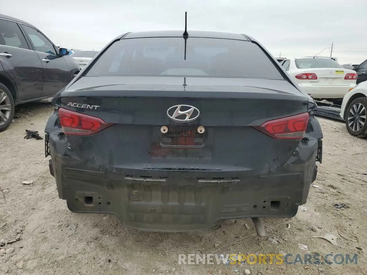 6 fotografías del automóvil dañado 3KPC24A65NE169219 HYUNDAI ACCENT 2022