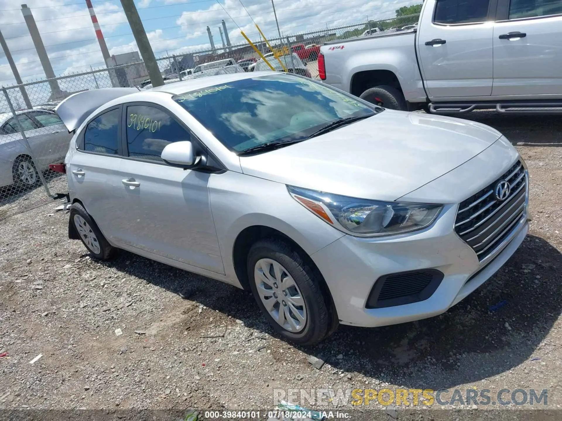 1 fotografías del automóvil dañado 3KPC24A65NE174288 HYUNDAI ACCENT 2022