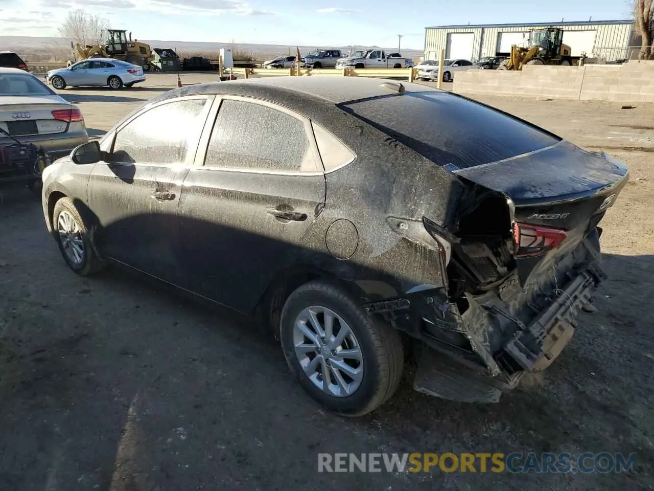 2 fotografías del automóvil dañado 3KPC24A65NE177532 HYUNDAI ACCENT 2022