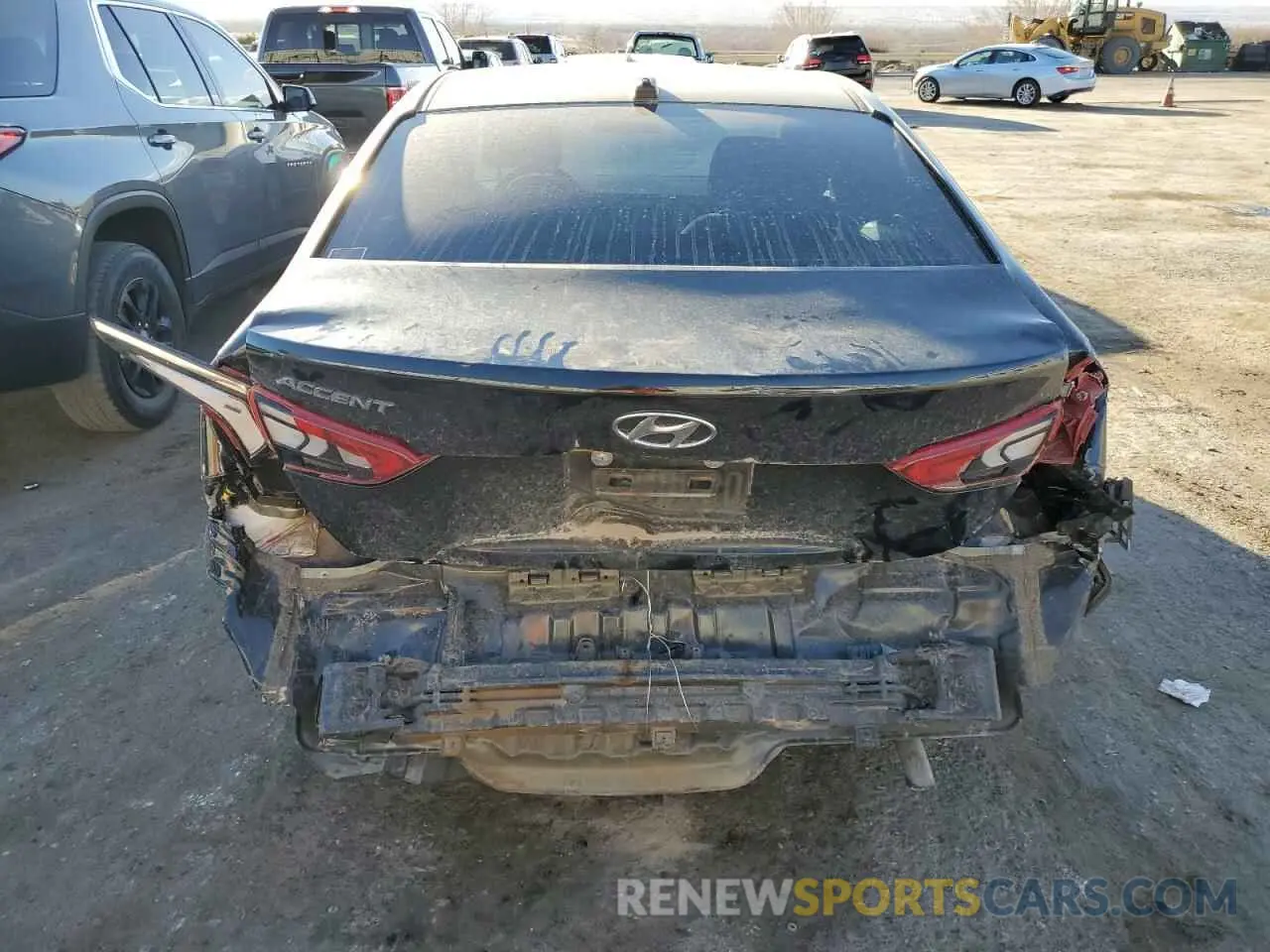 6 fotografías del automóvil dañado 3KPC24A65NE177532 HYUNDAI ACCENT 2022