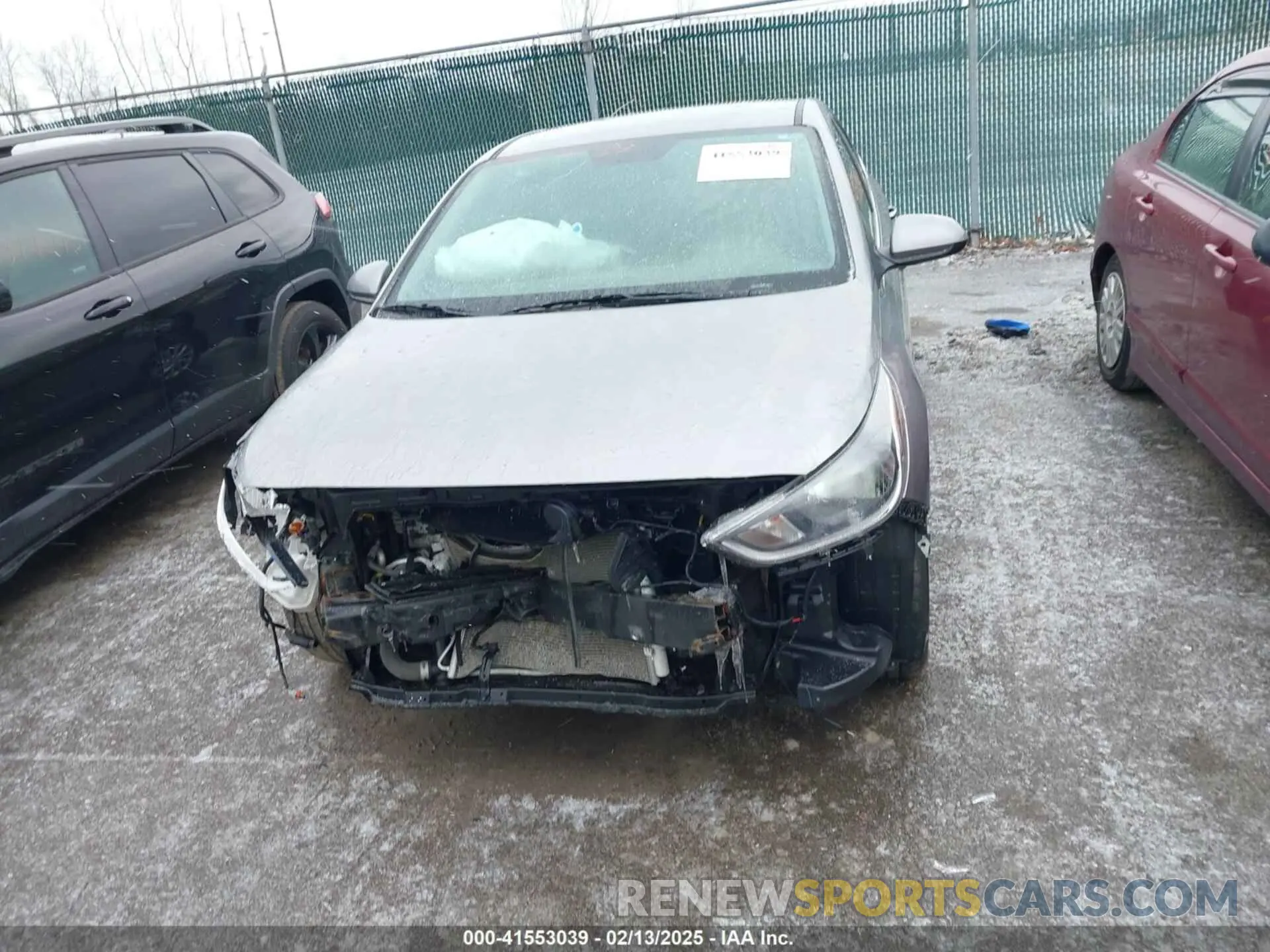 12 fotografías del automóvil dañado 3KPC24A65NE189809 HYUNDAI ACCENT 2022