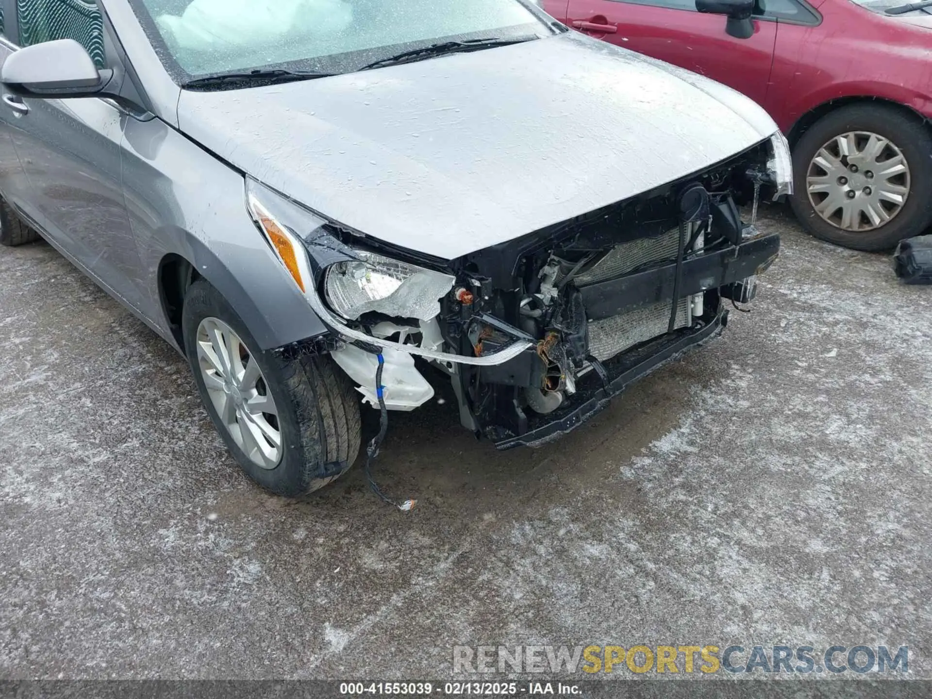 6 fotografías del automóvil dañado 3KPC24A65NE189809 HYUNDAI ACCENT 2022