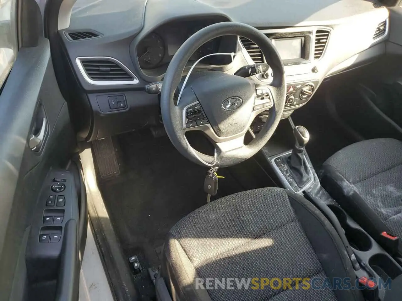 8 fotografías del automóvil dañado 3KPC24A66NE165504 HYUNDAI ACCENT 2022