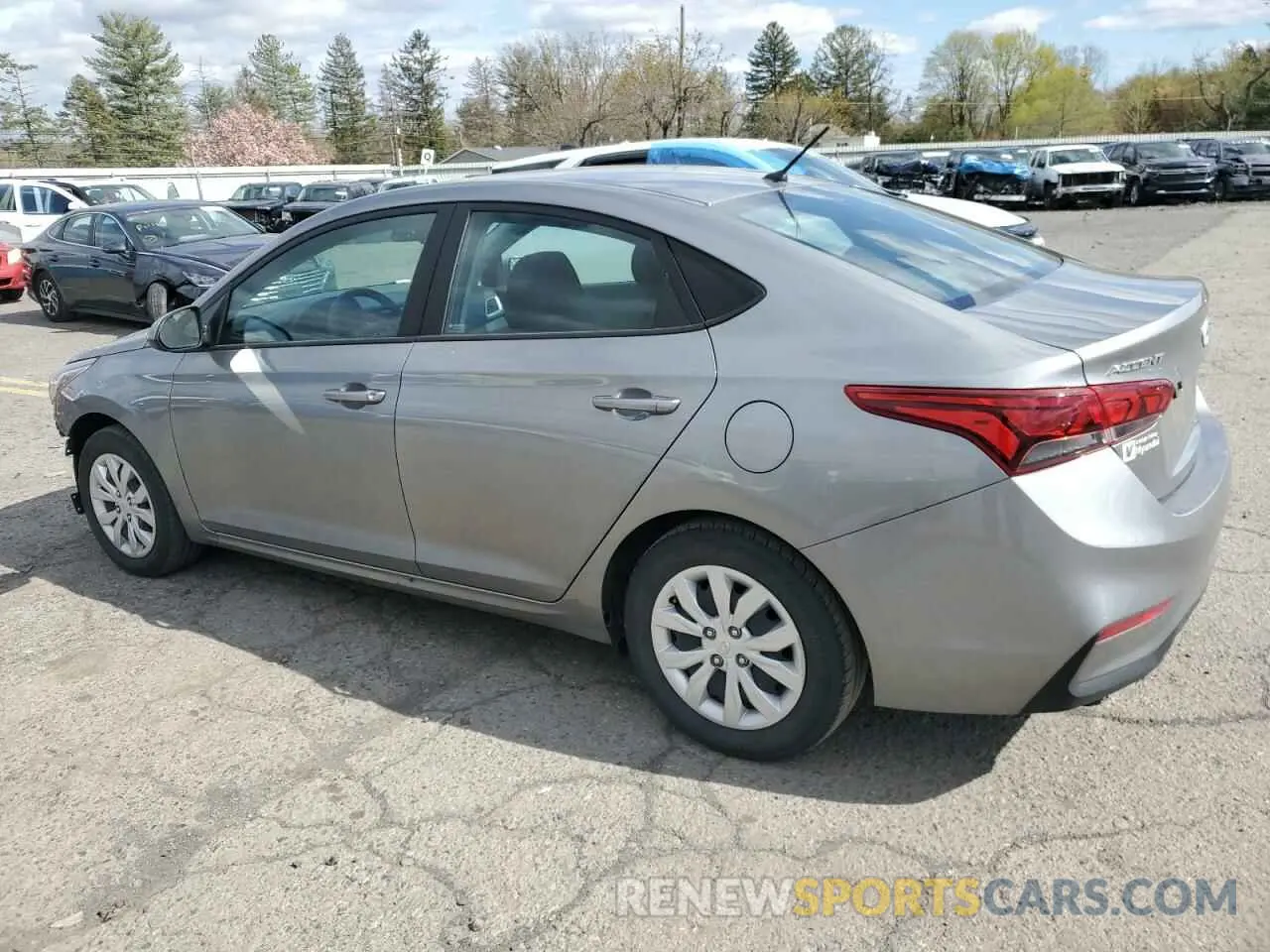 2 fotografías del automóvil dañado 3KPC24A66NE166541 HYUNDAI ACCENT 2022