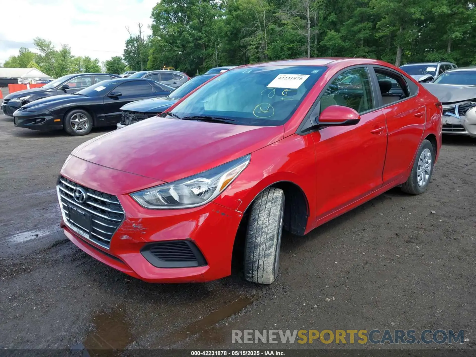 2 fotografías del automóvil dañado 3KPC24A66NE170802 HYUNDAI ACCENT 2022