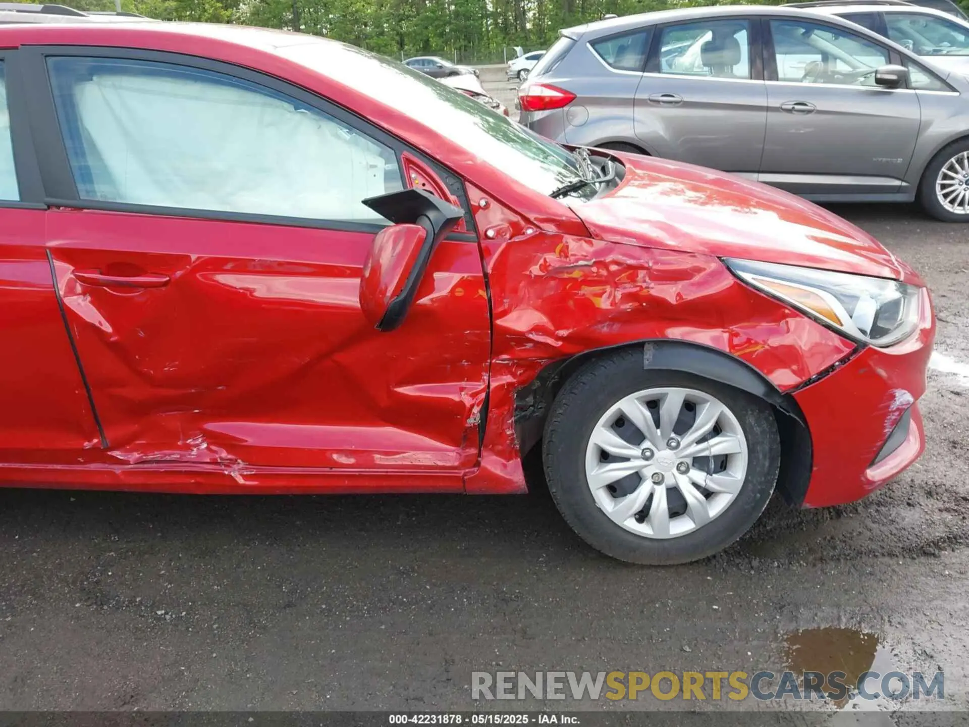 6 fotografías del automóvil dañado 3KPC24A66NE170802 HYUNDAI ACCENT 2022