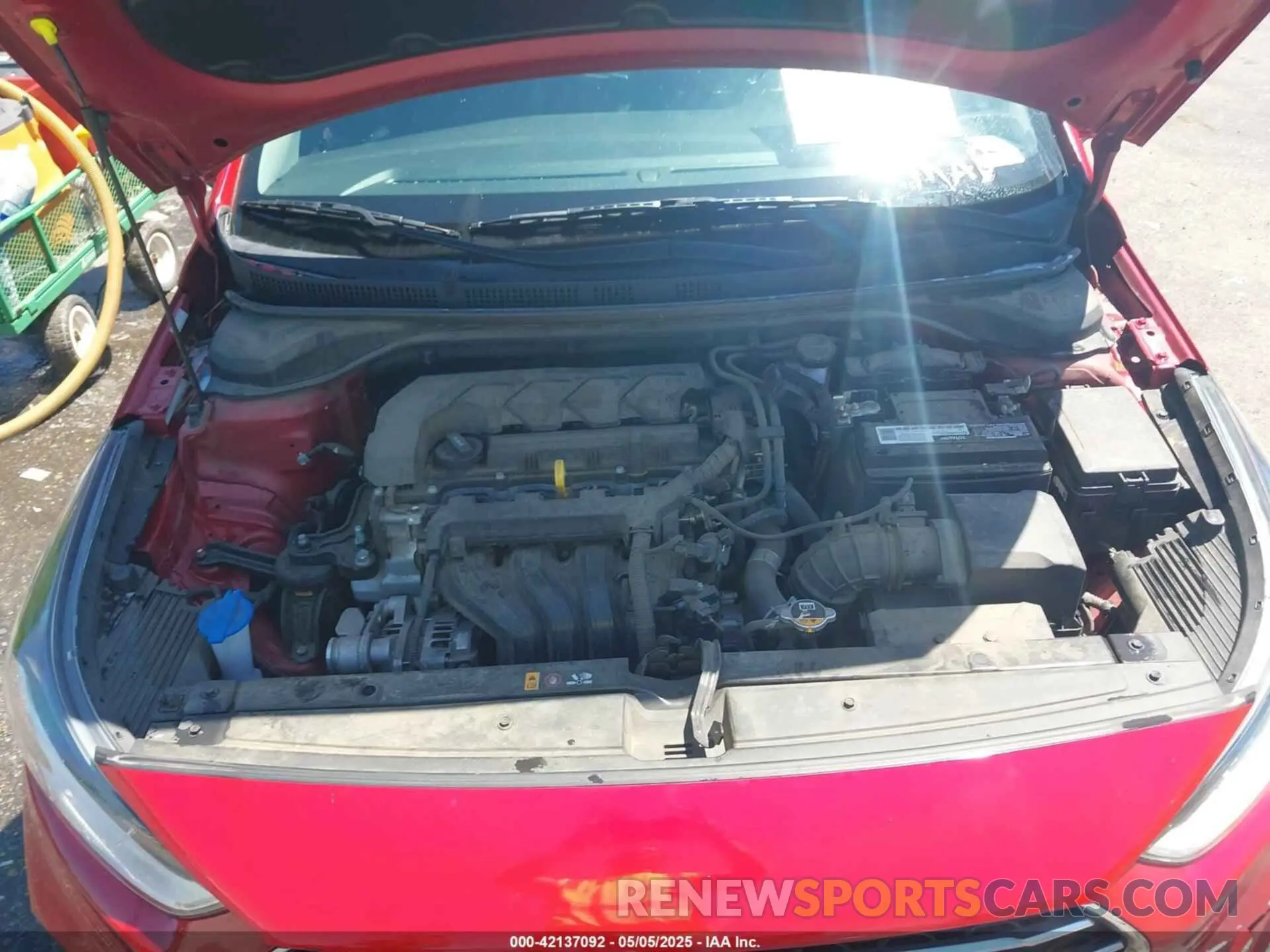 10 fotografías del automóvil dañado 3KPC24A67NE154530 HYUNDAI ACCENT 2022