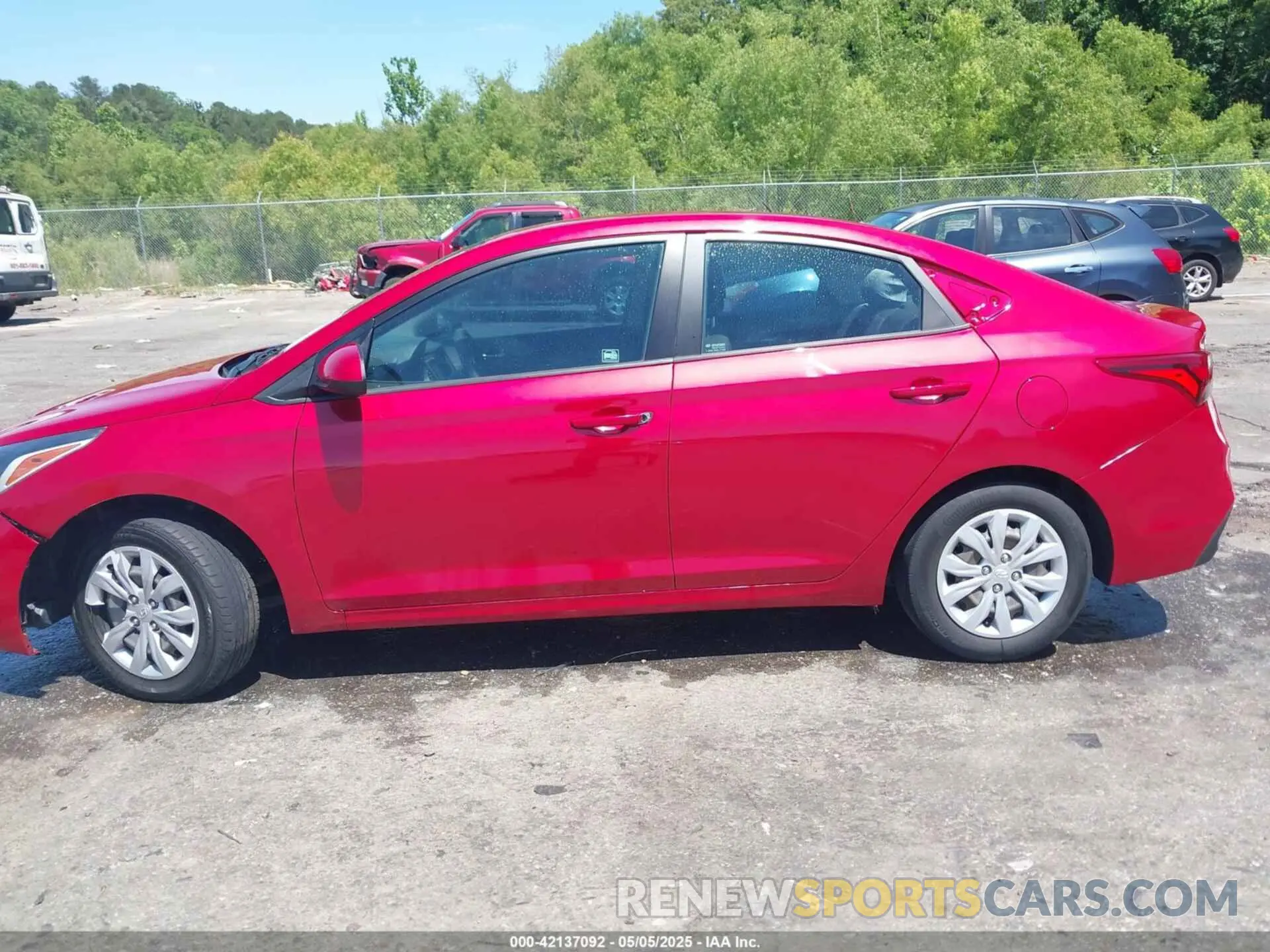 14 fotografías del automóvil dañado 3KPC24A67NE154530 HYUNDAI ACCENT 2022