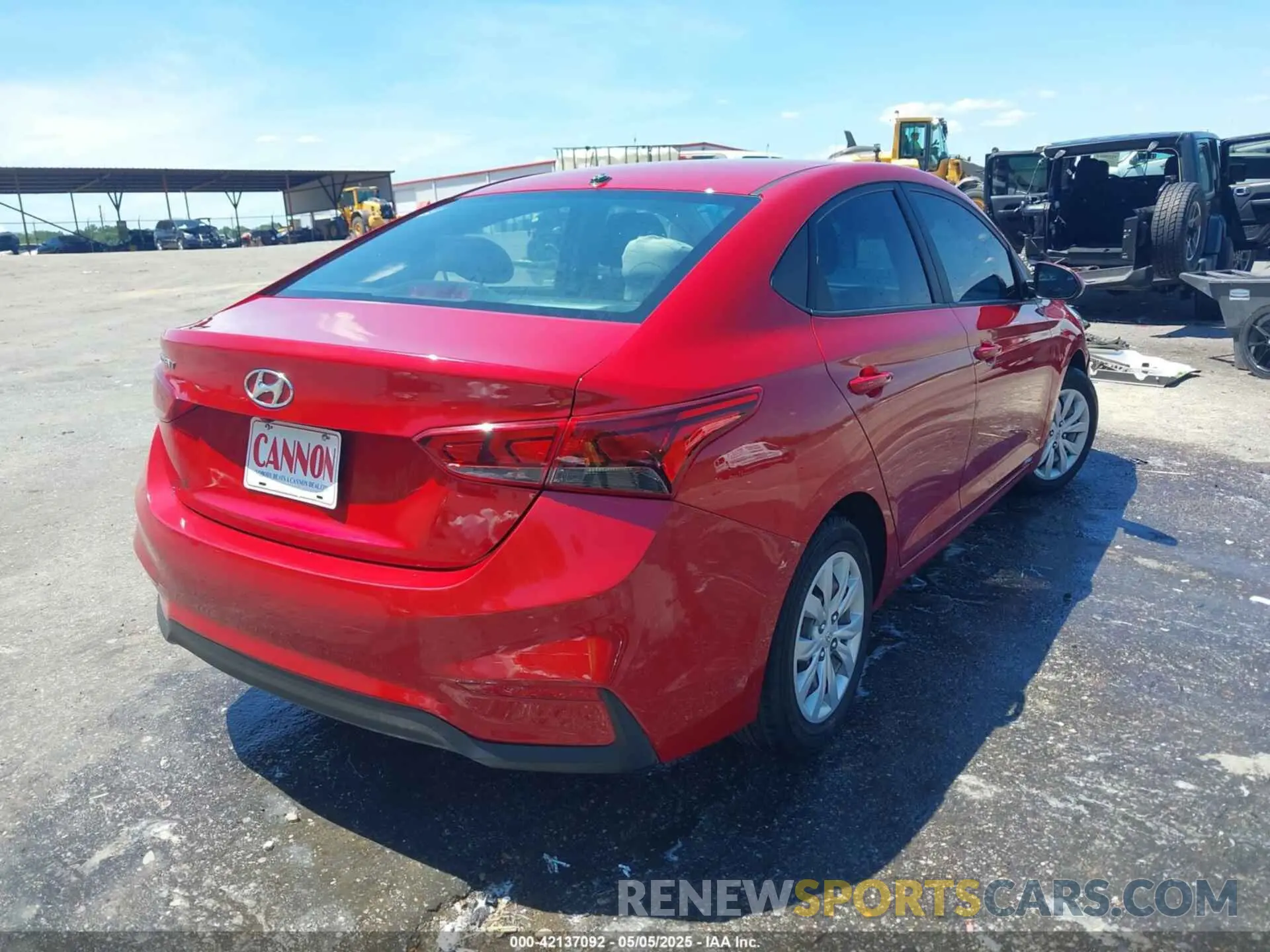 4 fotografías del automóvil dañado 3KPC24A67NE154530 HYUNDAI ACCENT 2022