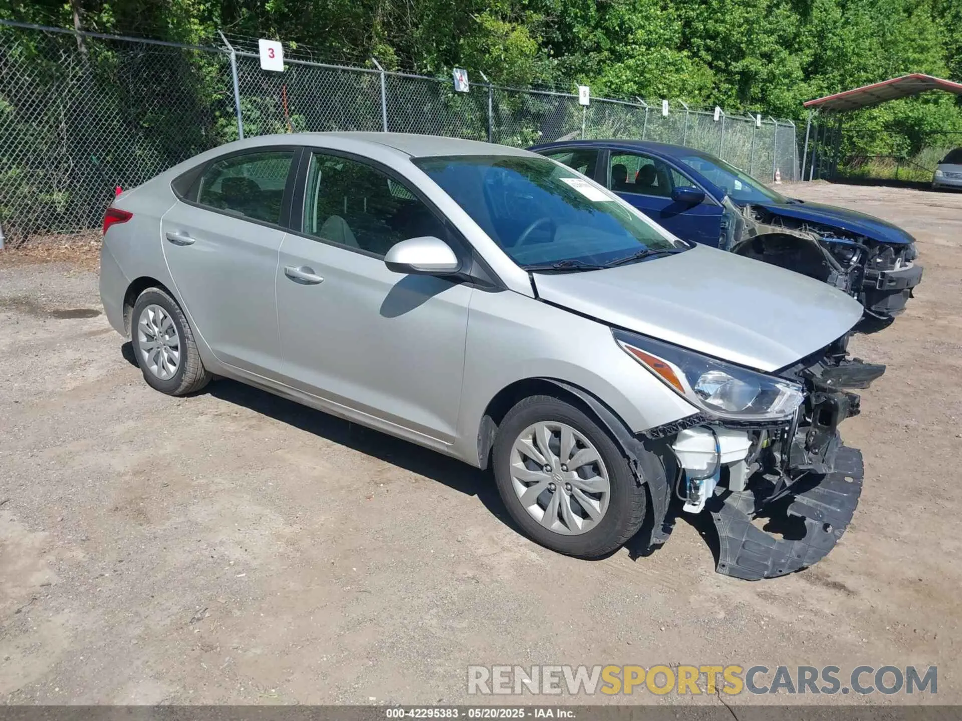 1 fotografías del automóvil dañado 3KPC24A67NE179136 HYUNDAI ACCENT 2022