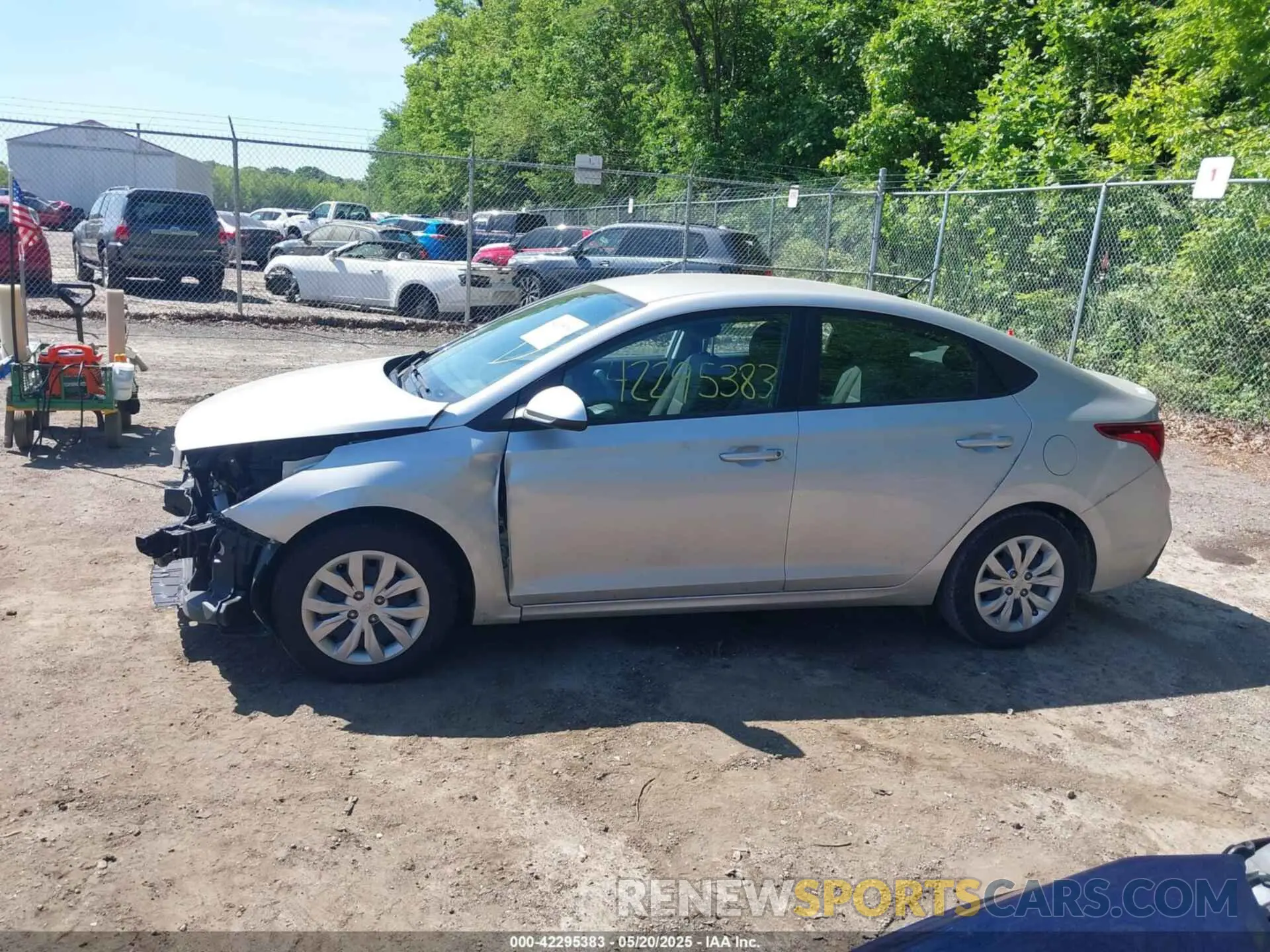 14 fotografías del automóvil dañado 3KPC24A67NE179136 HYUNDAI ACCENT 2022