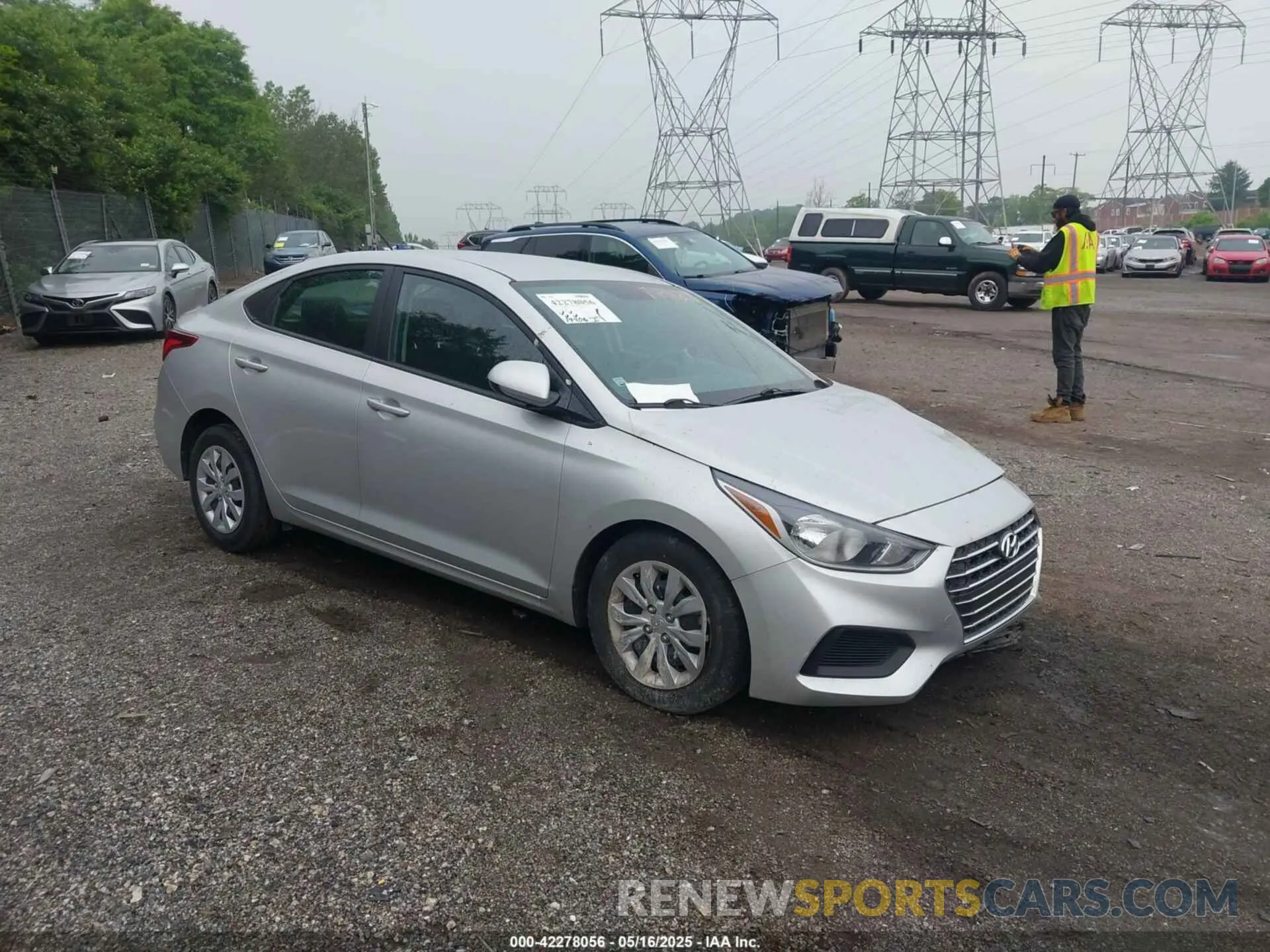 1 fotografías del automóvil dañado 3KPC24A67NE179167 HYUNDAI ACCENT 2022