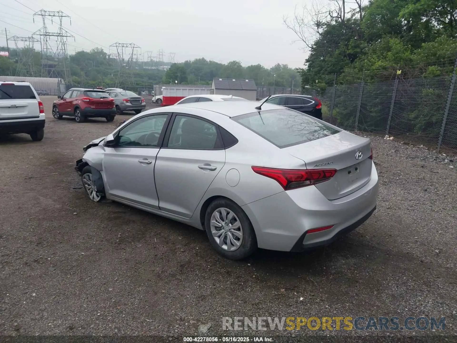 3 fotografías del automóvil dañado 3KPC24A67NE179167 HYUNDAI ACCENT 2022