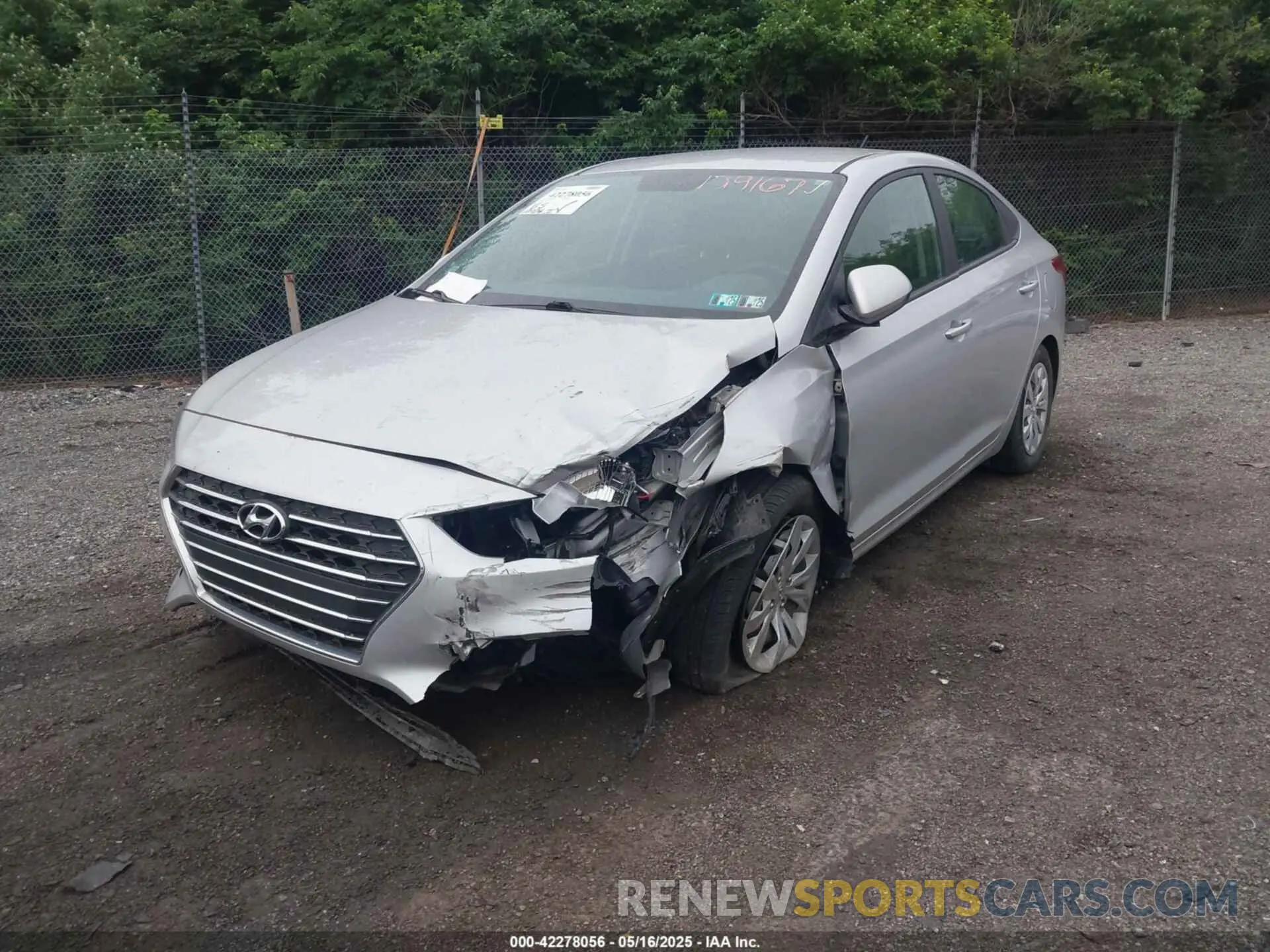 6 fotografías del automóvil dañado 3KPC24A67NE179167 HYUNDAI ACCENT 2022