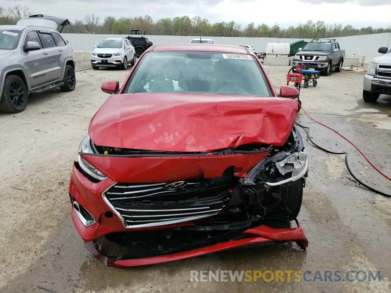 5 fotografías del automóvil dañado 3KPC24A67NE187575 HYUNDAI ACCENT 2022