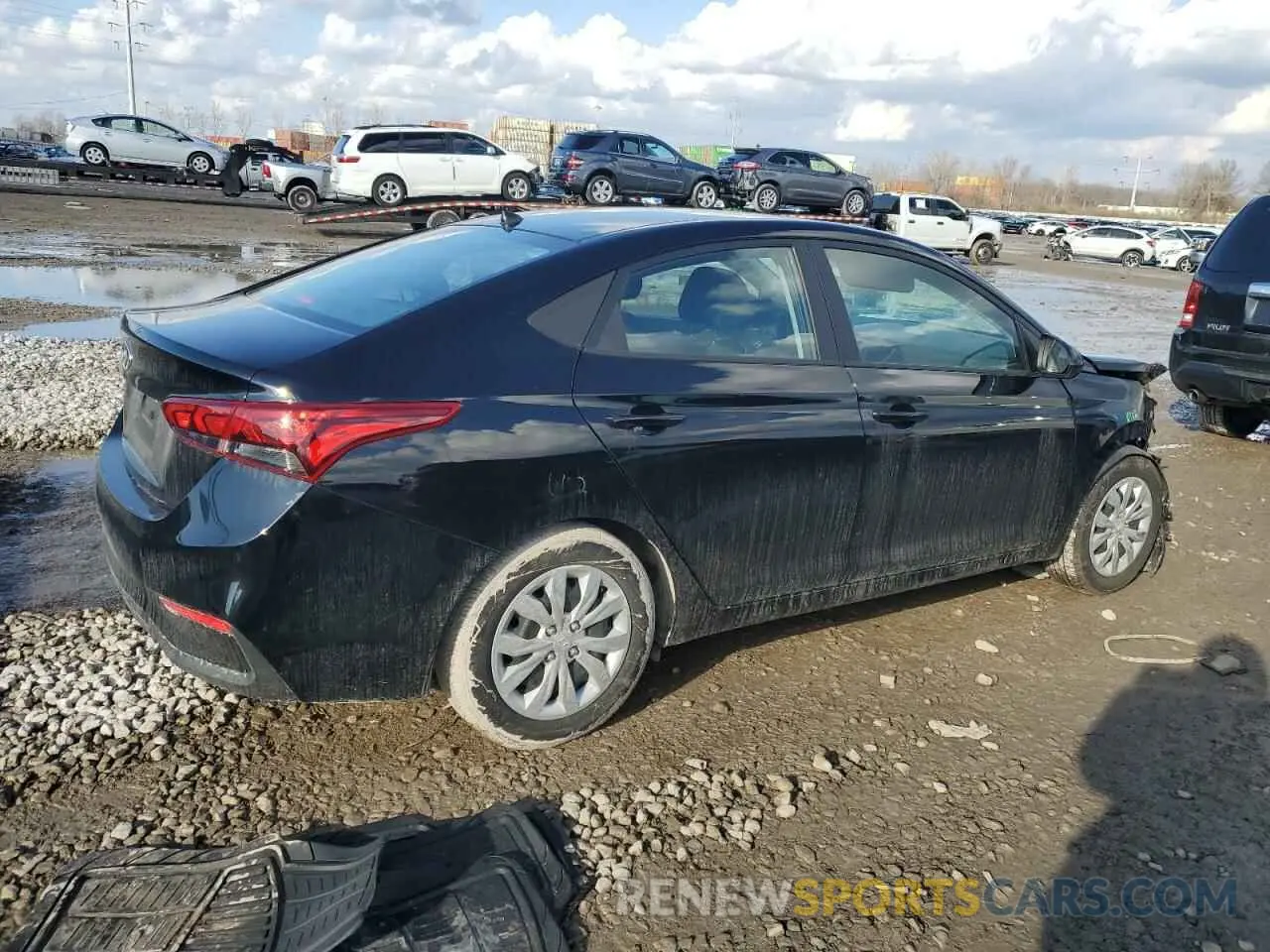 3 fotografías del automóvil dañado 3KPC24A69NE161057 HYUNDAI ACCENT 2022