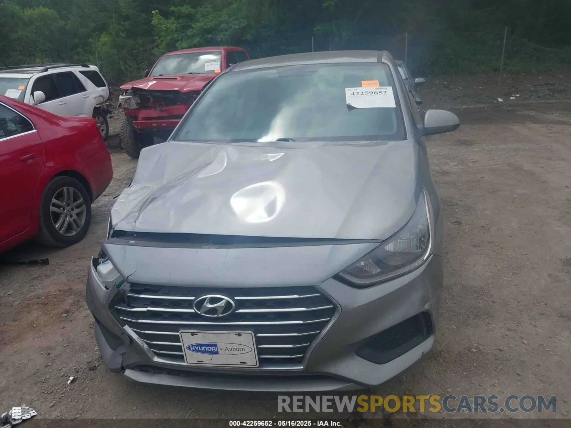 12 fotografías del automóvil dañado 3KPC24A69NE183575 HYUNDAI ACCENT 2022