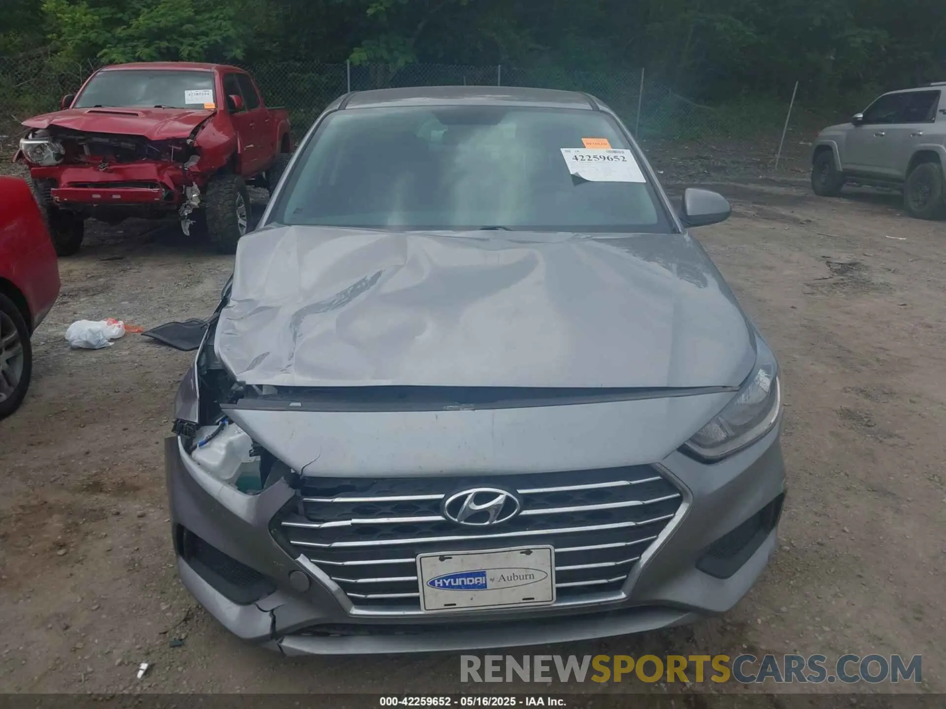 6 fotografías del automóvil dañado 3KPC24A69NE183575 HYUNDAI ACCENT 2022