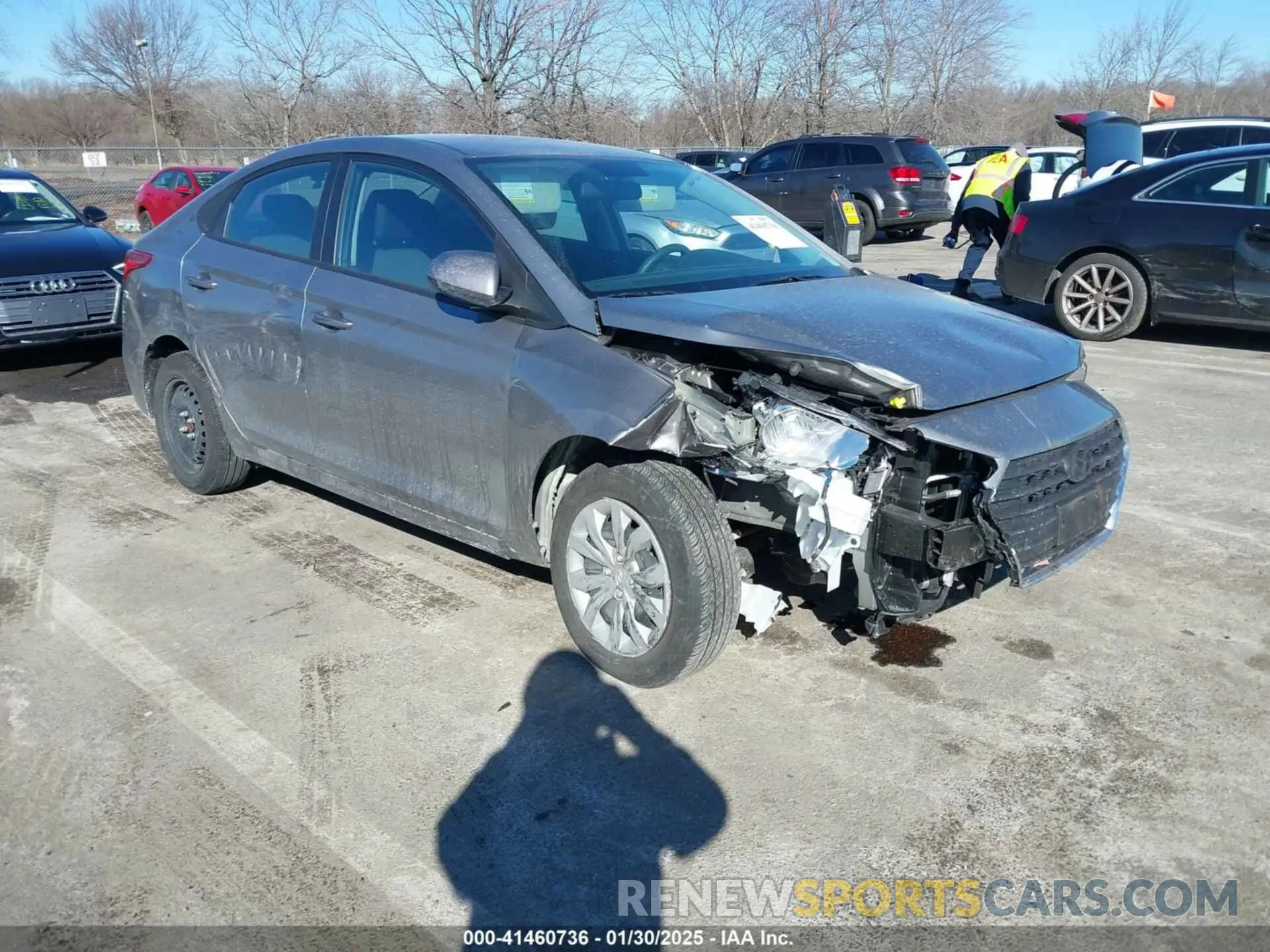 1 fotografías del automóvil dañado 3KPC24A69NE183673 HYUNDAI ACCENT 2022