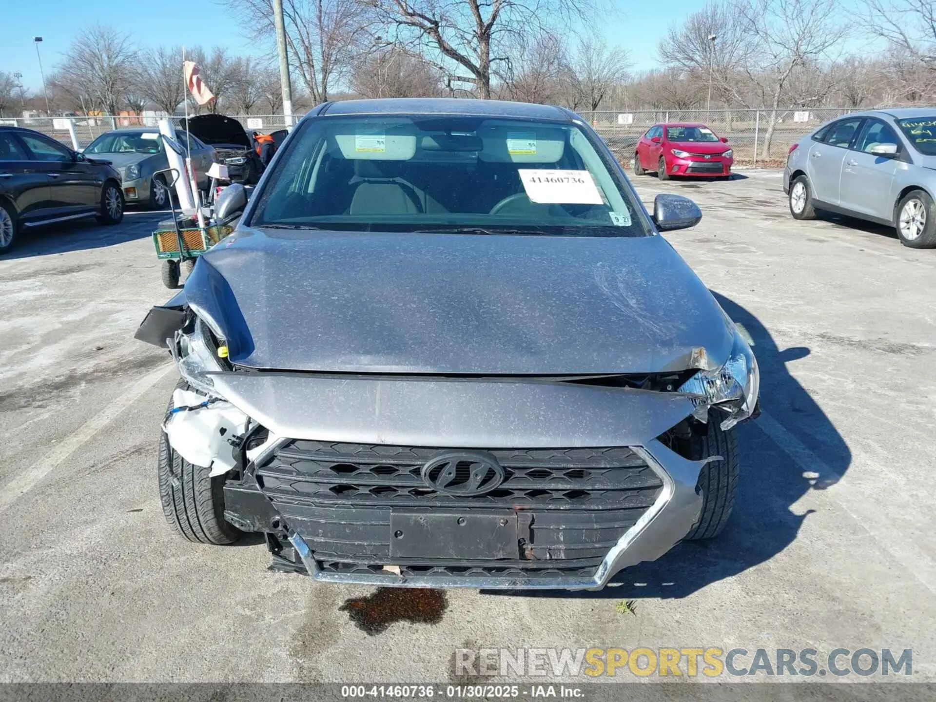 13 fotografías del automóvil dañado 3KPC24A69NE183673 HYUNDAI ACCENT 2022