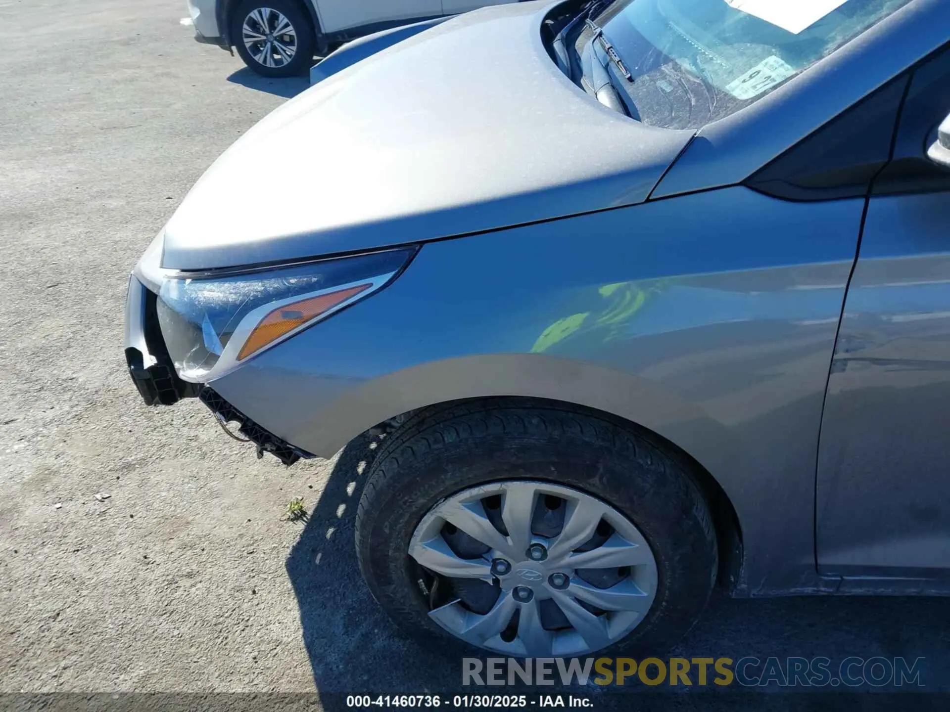 6 fotografías del automóvil dañado 3KPC24A69NE183673 HYUNDAI ACCENT 2022