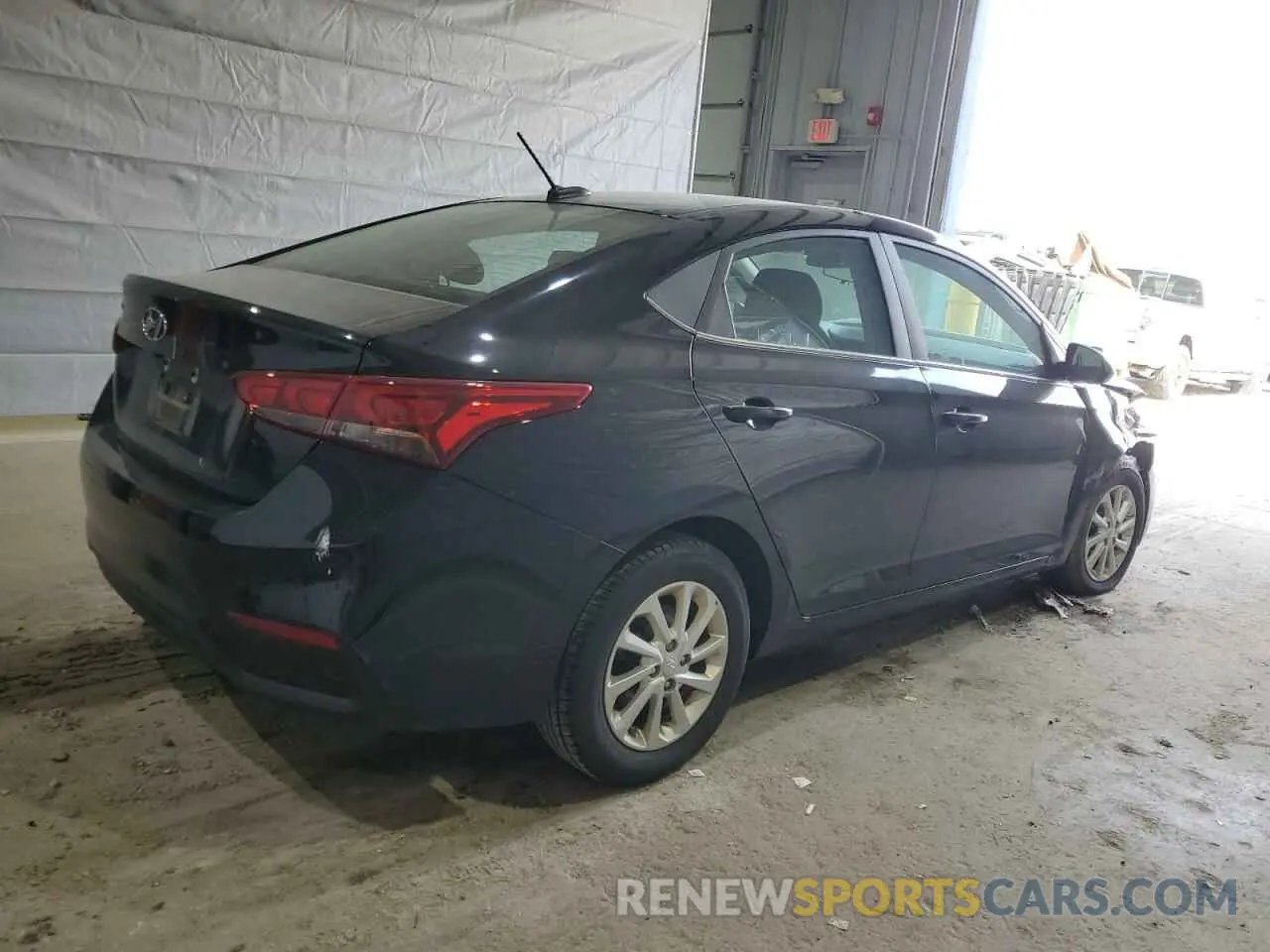 3 fotografías del automóvil dañado 3KPC24A6XNE153761 HYUNDAI ACCENT 2022