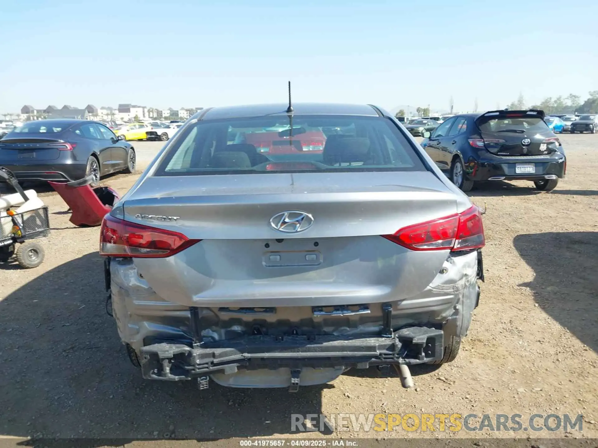 6 fotografías del automóvil dañado 3KPC24A6XNE164078 HYUNDAI ACCENT 2022