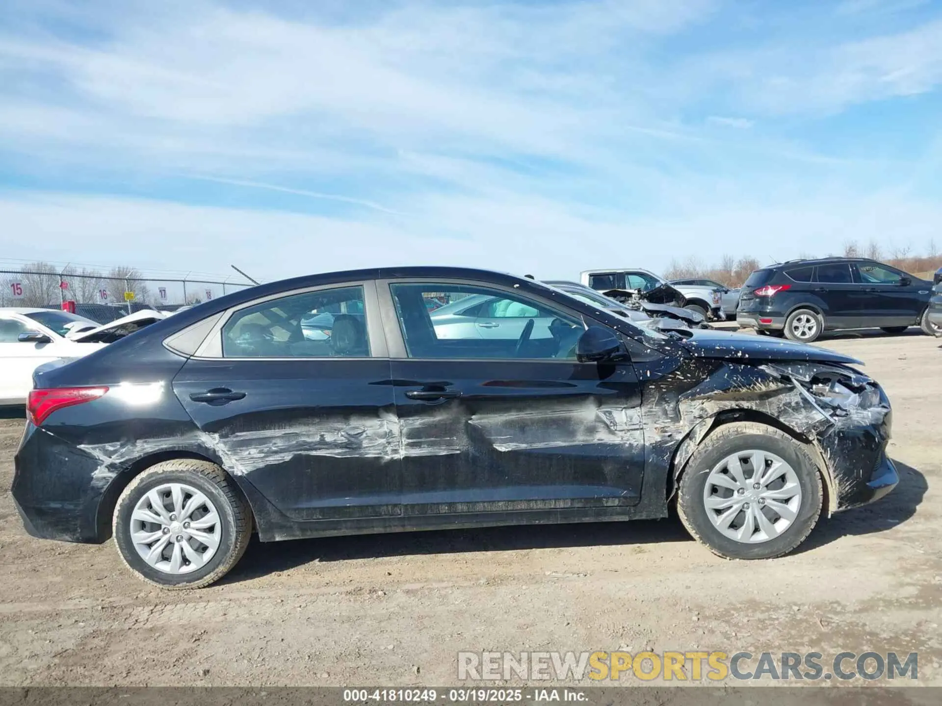 13 fotografías del automóvil dañado 3KPC24A6XNE166753 HYUNDAI ACCENT 2022