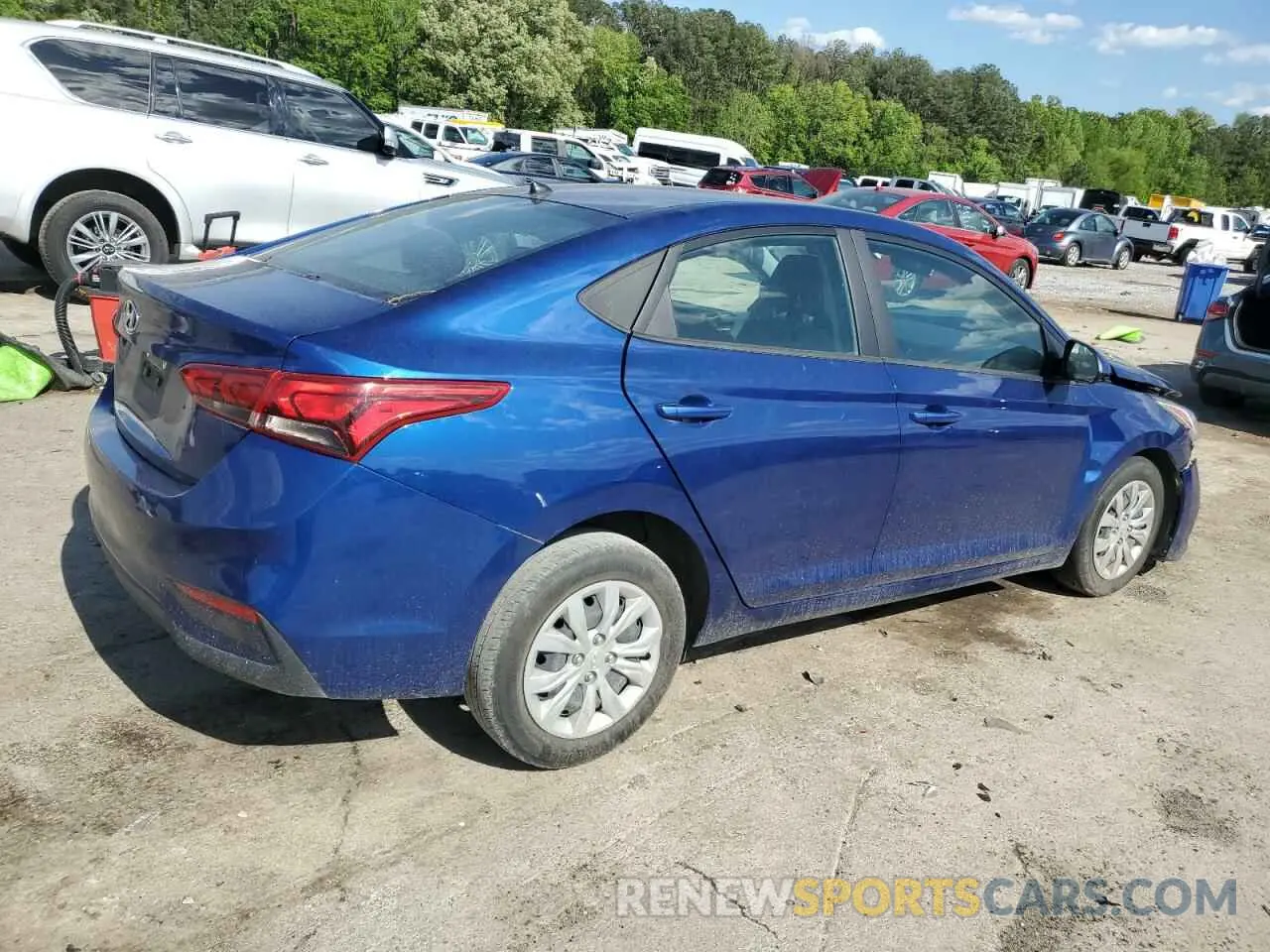 3 fotografías del automóvil dañado 3KPC24A6XNE168048 HYUNDAI ACCENT 2022
