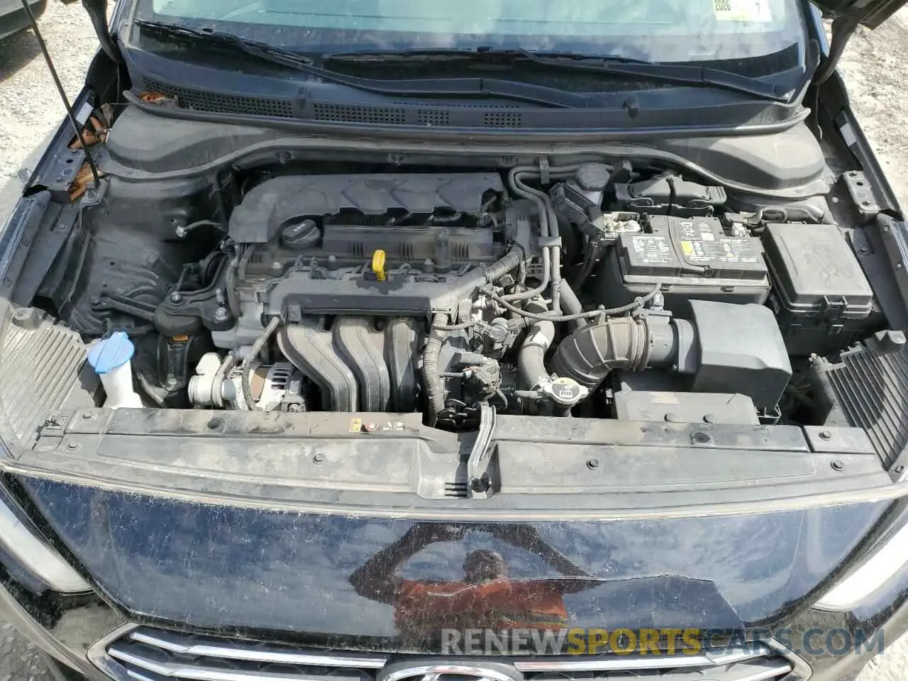 11 fotografías del automóvil dañado 3KPC24A6XNE172116 HYUNDAI ACCENT 2022