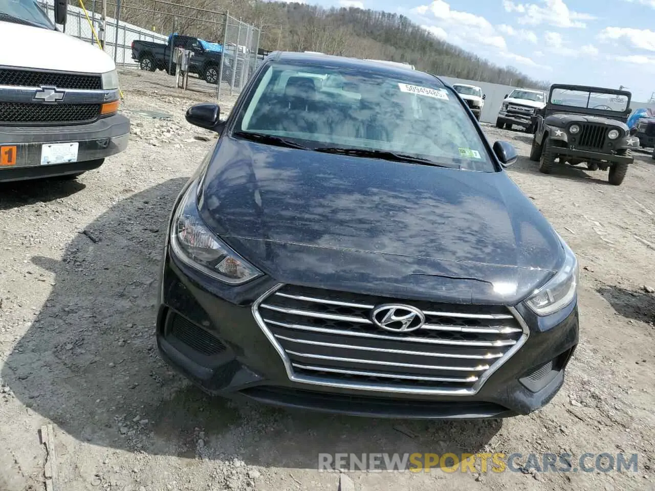 5 fotografías del automóvil dañado 3KPC24A6XNE172116 HYUNDAI ACCENT 2022