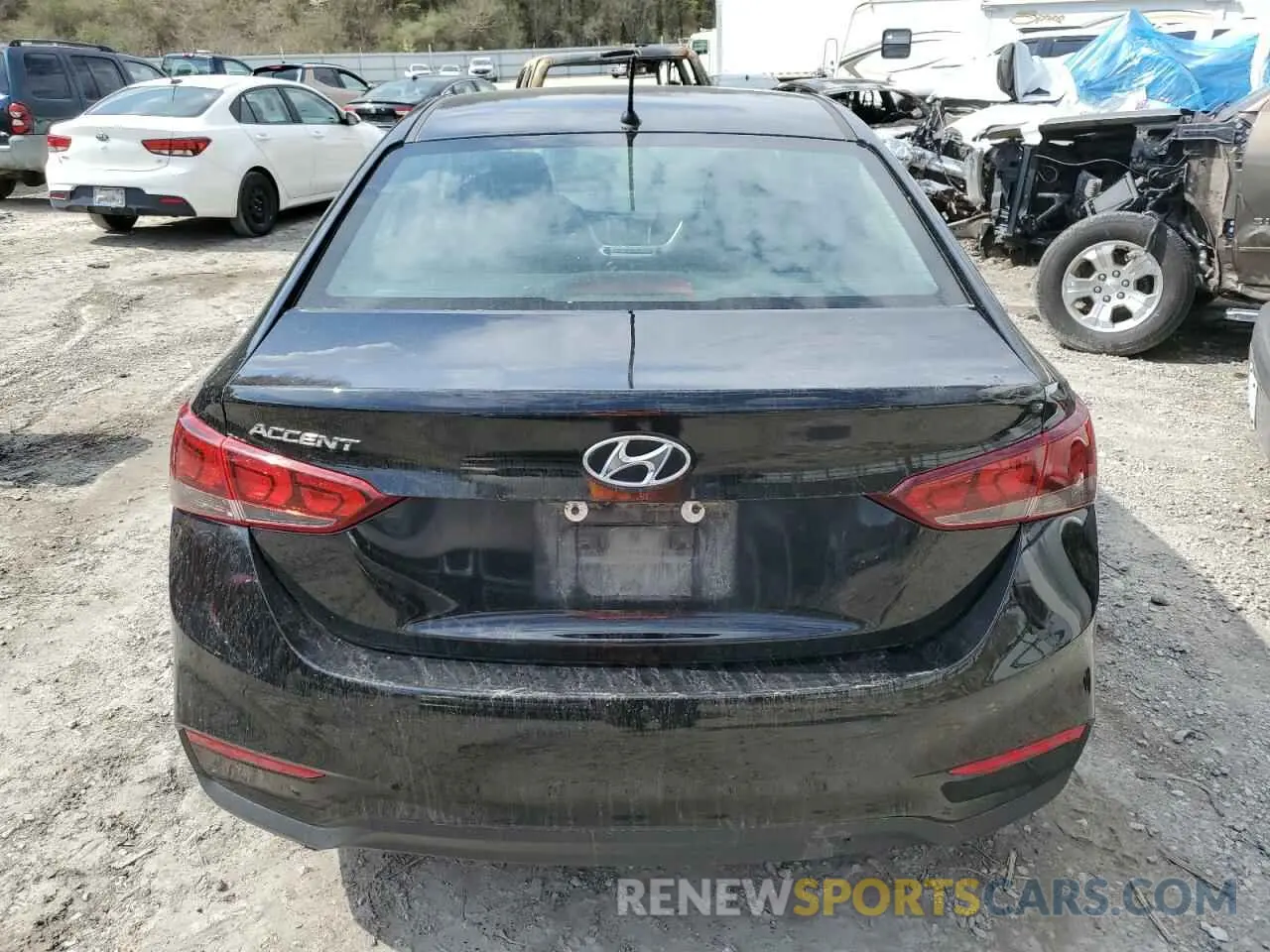 6 fotografías del automóvil dañado 3KPC24A6XNE172116 HYUNDAI ACCENT 2022