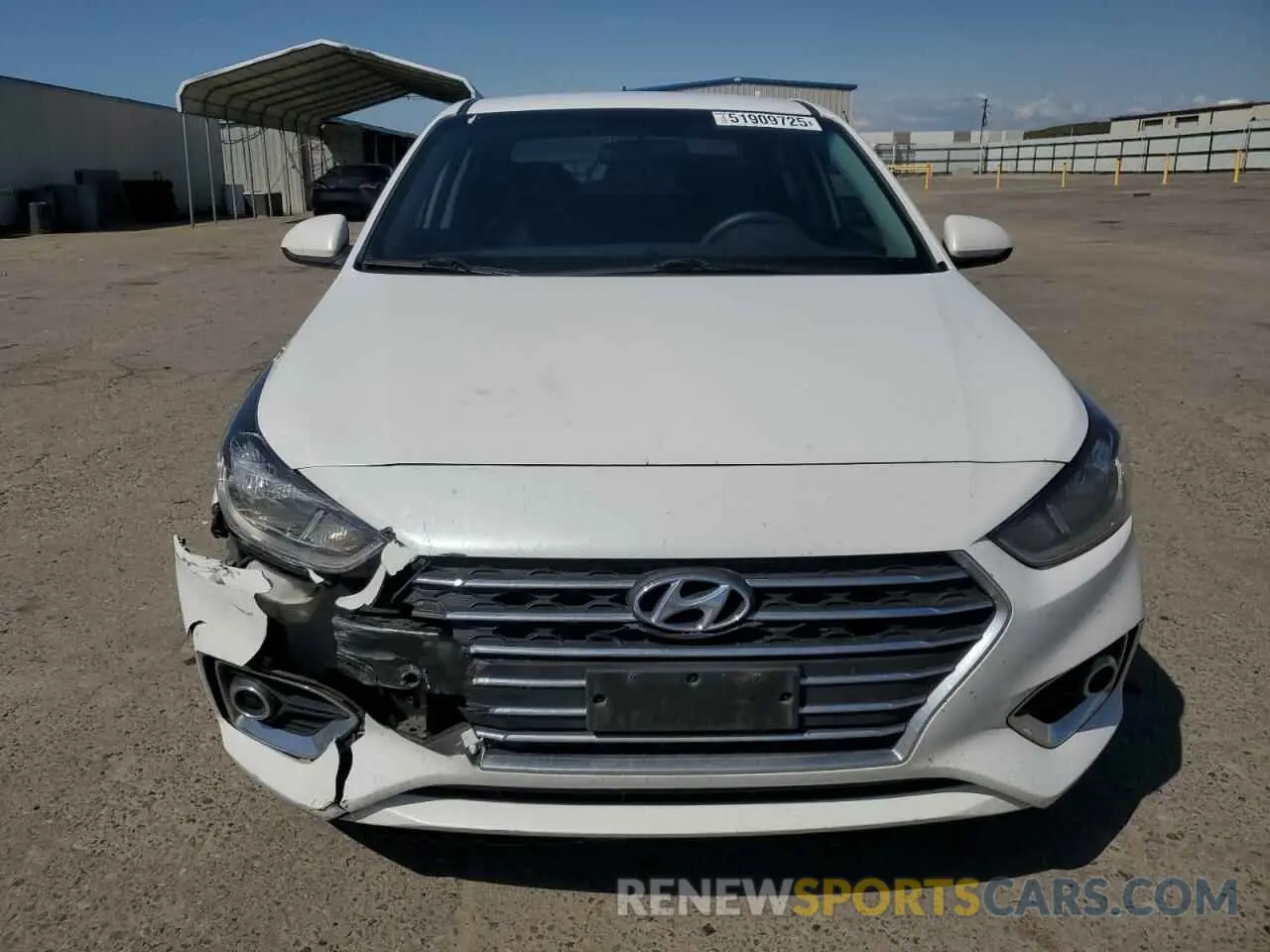 5 fotografías del automóvil dañado 3KPC24A6XNE173721 HYUNDAI ACCENT 2022