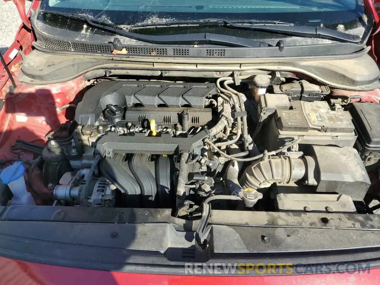 11 fotografías del automóvil dañado 3KPC24A6XNE176571 HYUNDAI ACCENT 2022