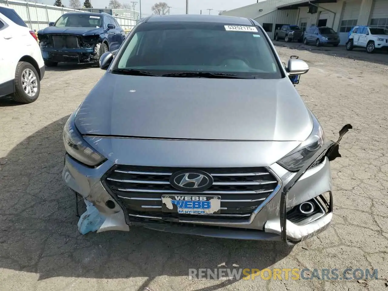 5 fotografías del automóvil dañado 3KPC34A62NE157526 HYUNDAI ACCENT 2022