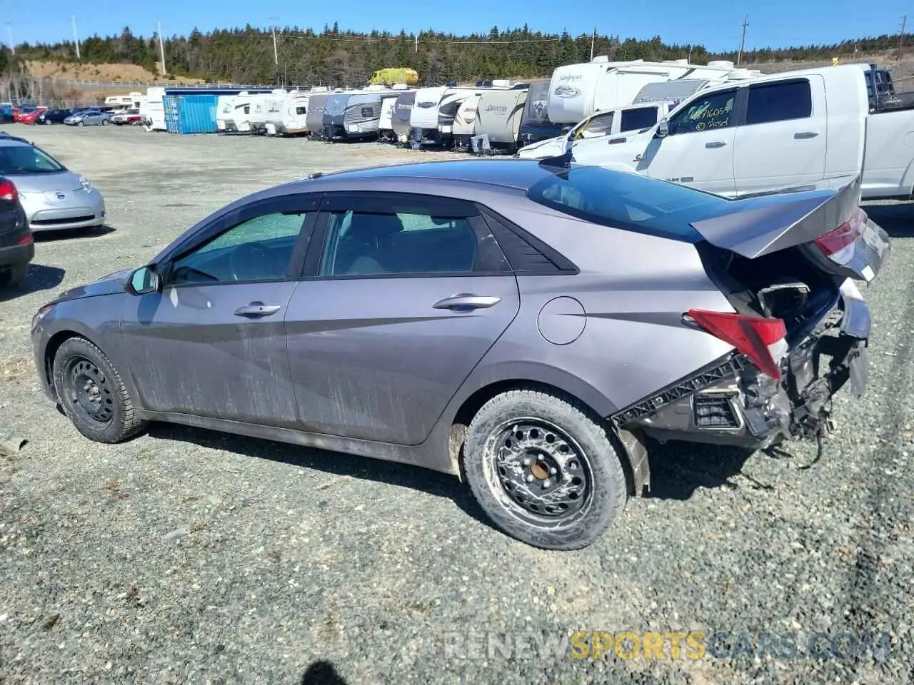 2 fotografías del automóvil dañado KMHLM4AG5PU549387 HYUNDAI ACCENT 2023