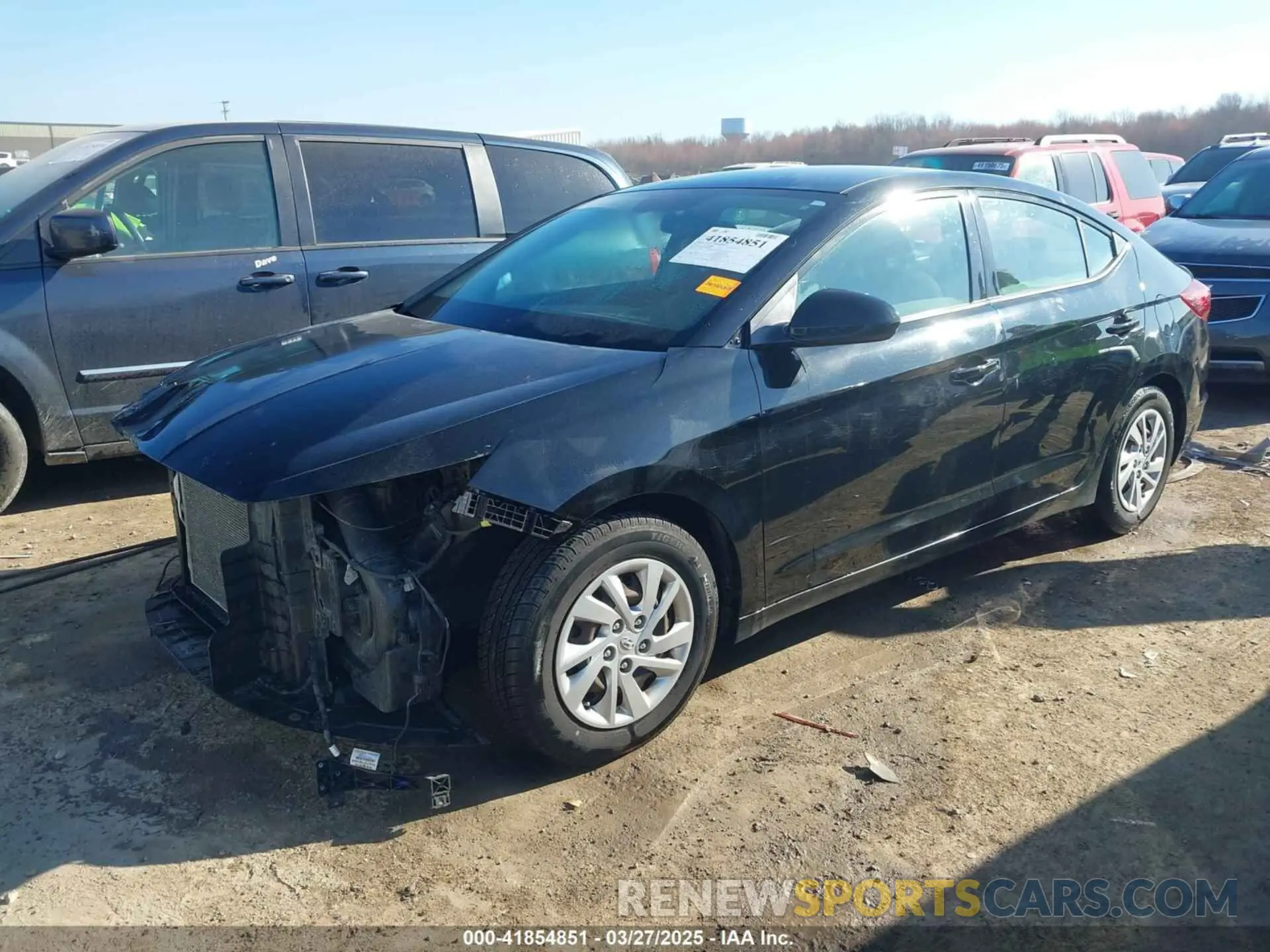 2 fotografías del automóvil dañado 5NPD74LF0KH441668 HYUNDAI ELANTRA 2019