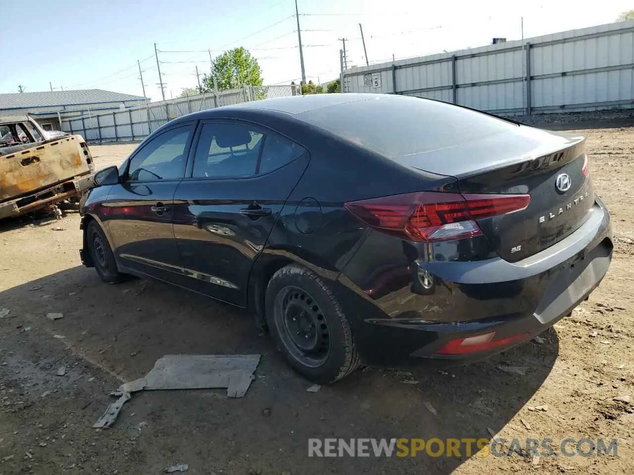 2 fotografías del automóvil dañado 5NPD74LF0KH445851 HYUNDAI ELANTRA 2019