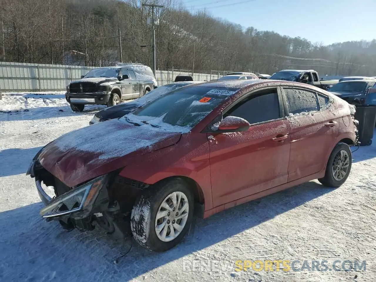 1 fotografías del automóvil dañado 5NPD74LF0KH459880 HYUNDAI ELANTRA 2019