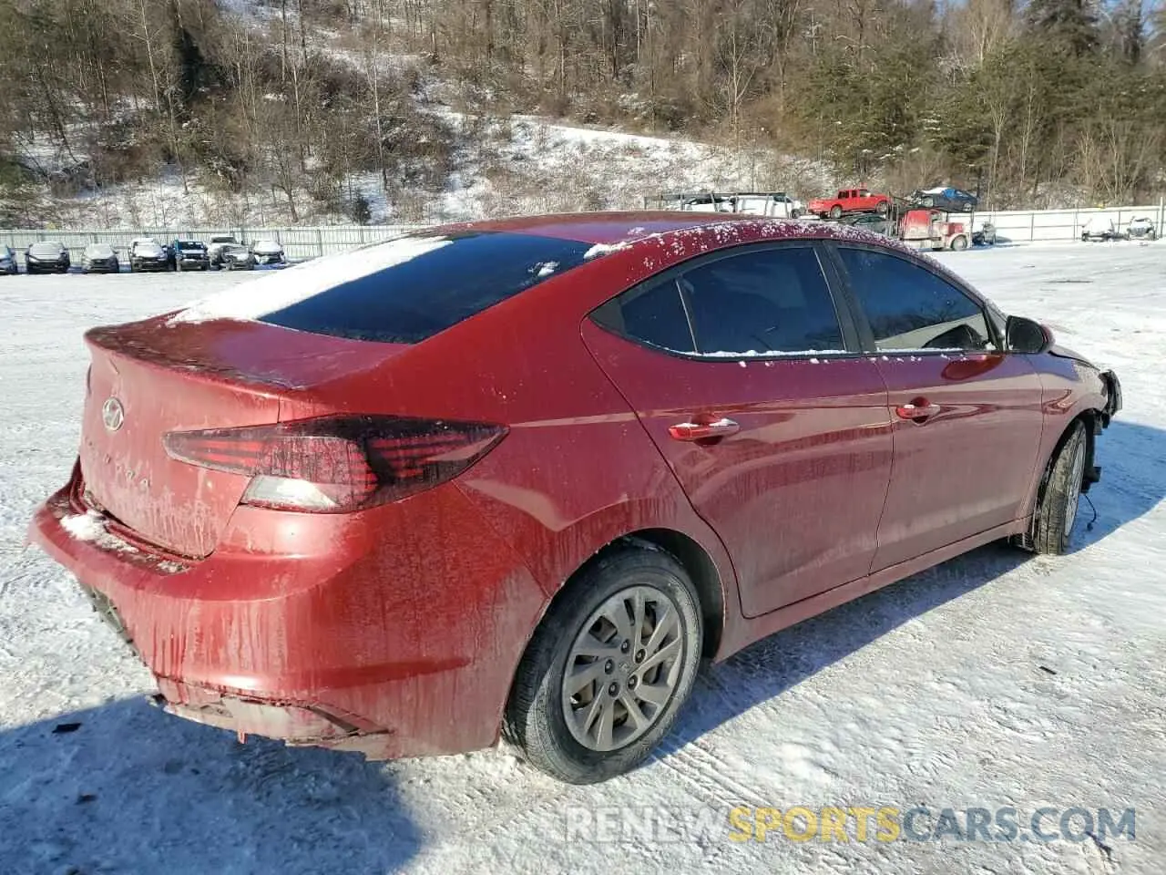 3 fotografías del automóvil dañado 5NPD74LF0KH459880 HYUNDAI ELANTRA 2019
