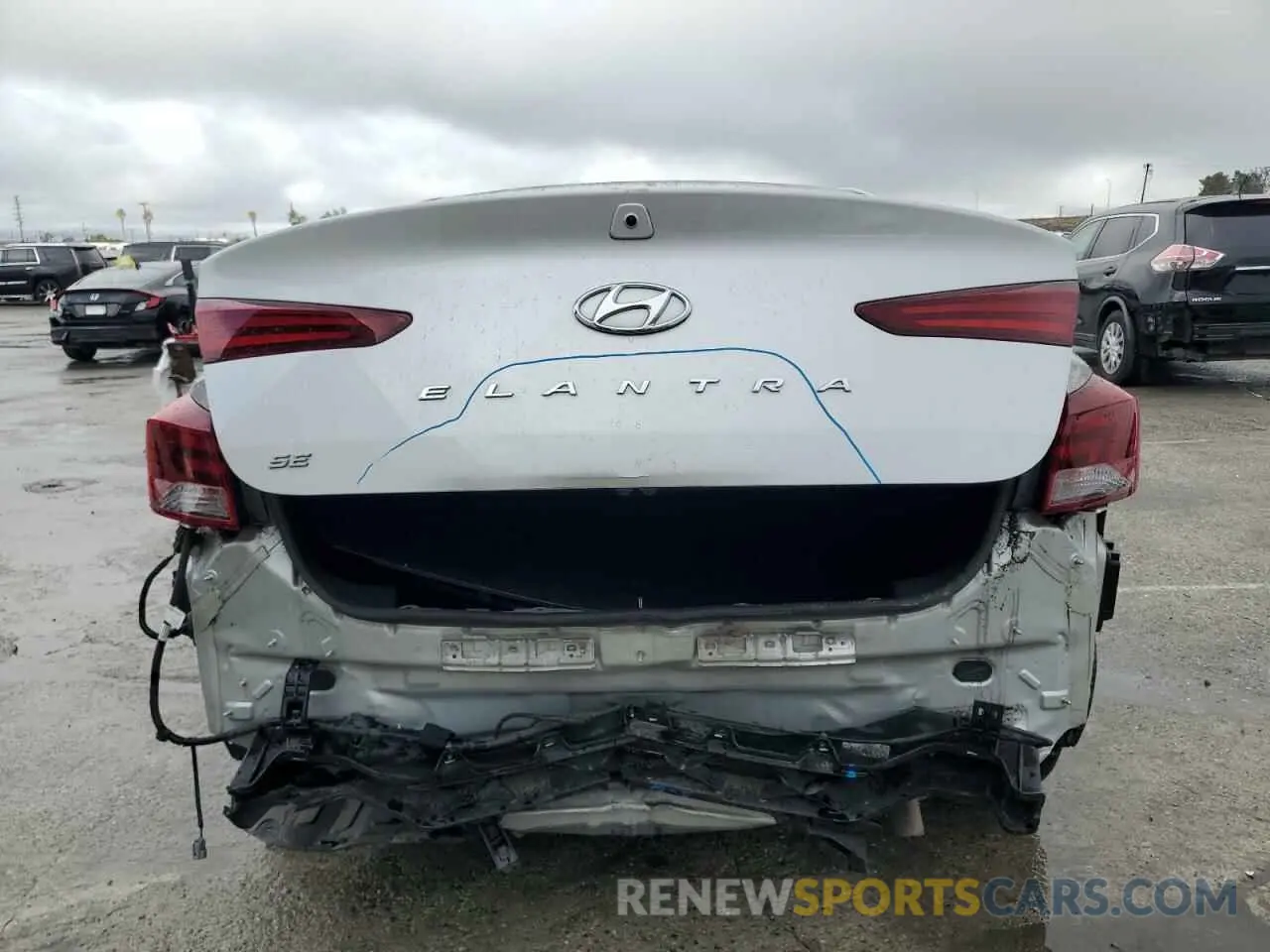 6 fotografías del automóvil dañado 5NPD74LF1KH490698 HYUNDAI ELANTRA 2019