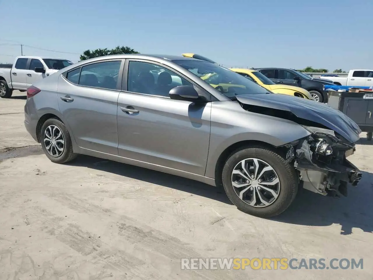 4 fotografías del automóvil dañado 5NPD74LF2KH411068 HYUNDAI ELANTRA 2019