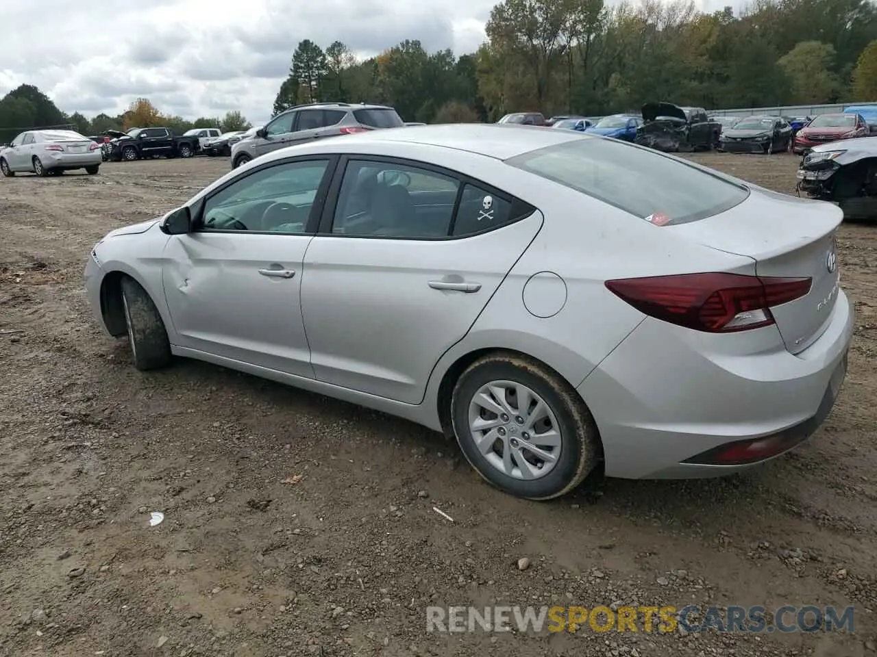 2 fotografías del automóvil dañado 5NPD74LF2KH429683 HYUNDAI ELANTRA 2019