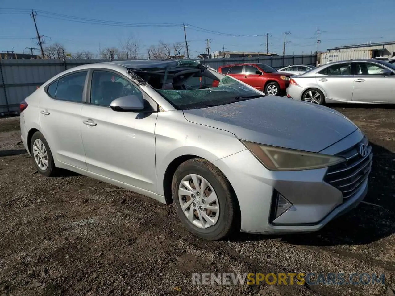 4 fotografías del automóvil dañado 5NPD74LF2KH433104 HYUNDAI ELANTRA 2019