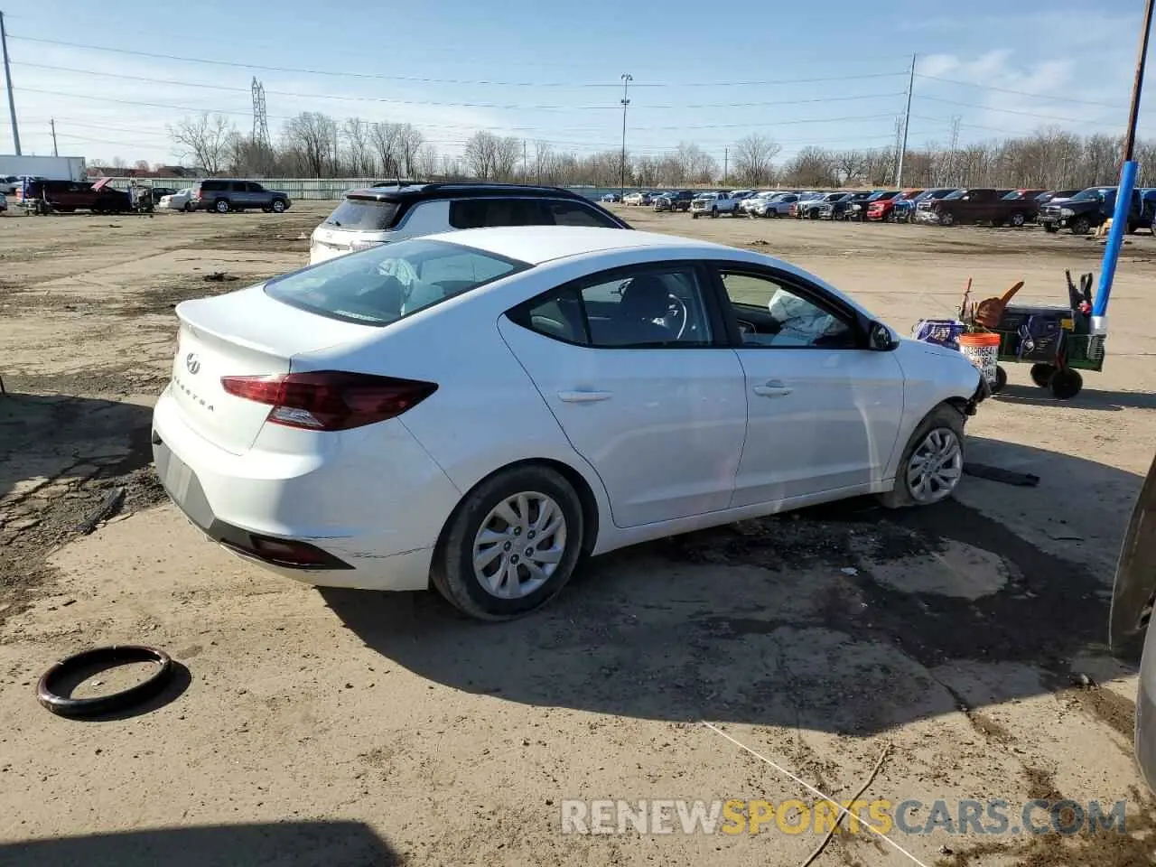 3 fotografías del automóvil dañado 5NPD74LF2KH440358 HYUNDAI ELANTRA 2019