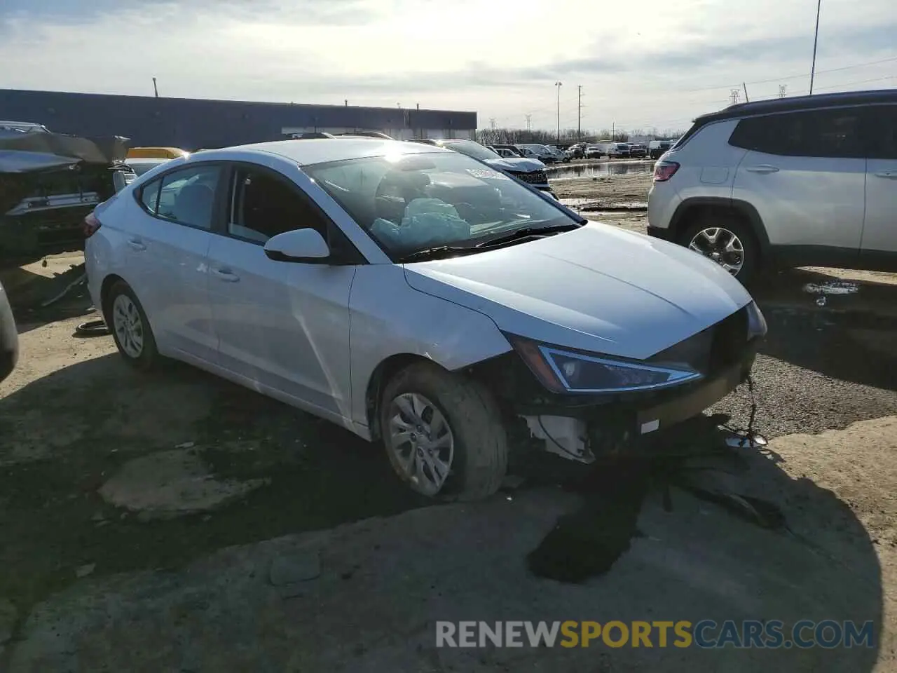 4 fotografías del automóvil dañado 5NPD74LF2KH440358 HYUNDAI ELANTRA 2019