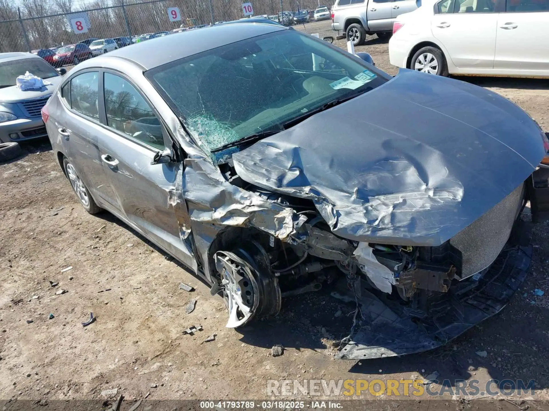1 fotografías del automóvil dañado 5NPD74LF2KH446404 HYUNDAI ELANTRA 2019